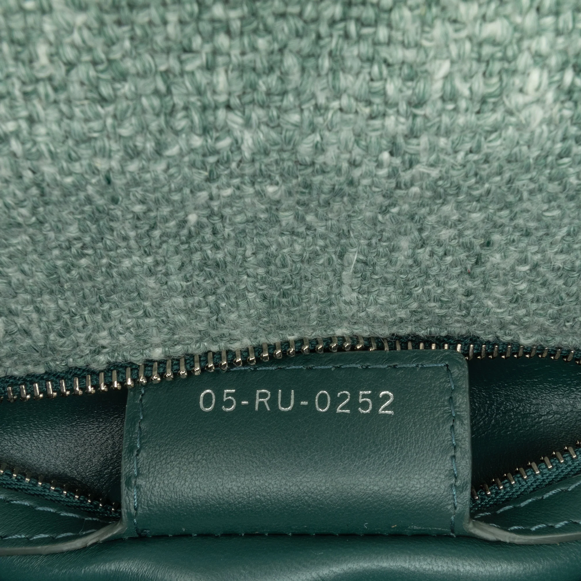 Dior | Pre-Owned Small Tweed Macrocannage Caro Bag | Green/Light Green - Image 6