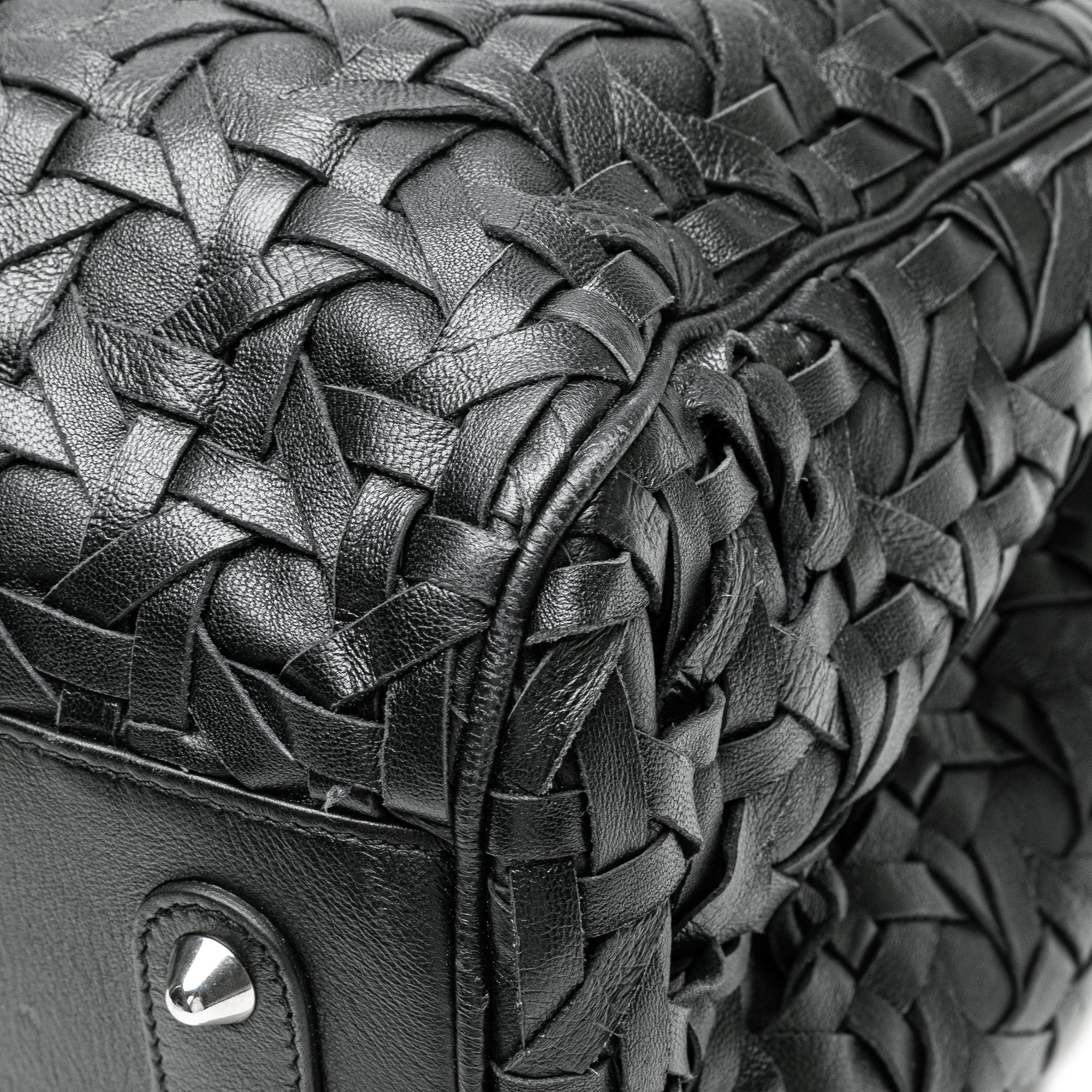 Dior | Pre-Owned Woven Lambskin Lady Avenue Tote | Black - Image 3