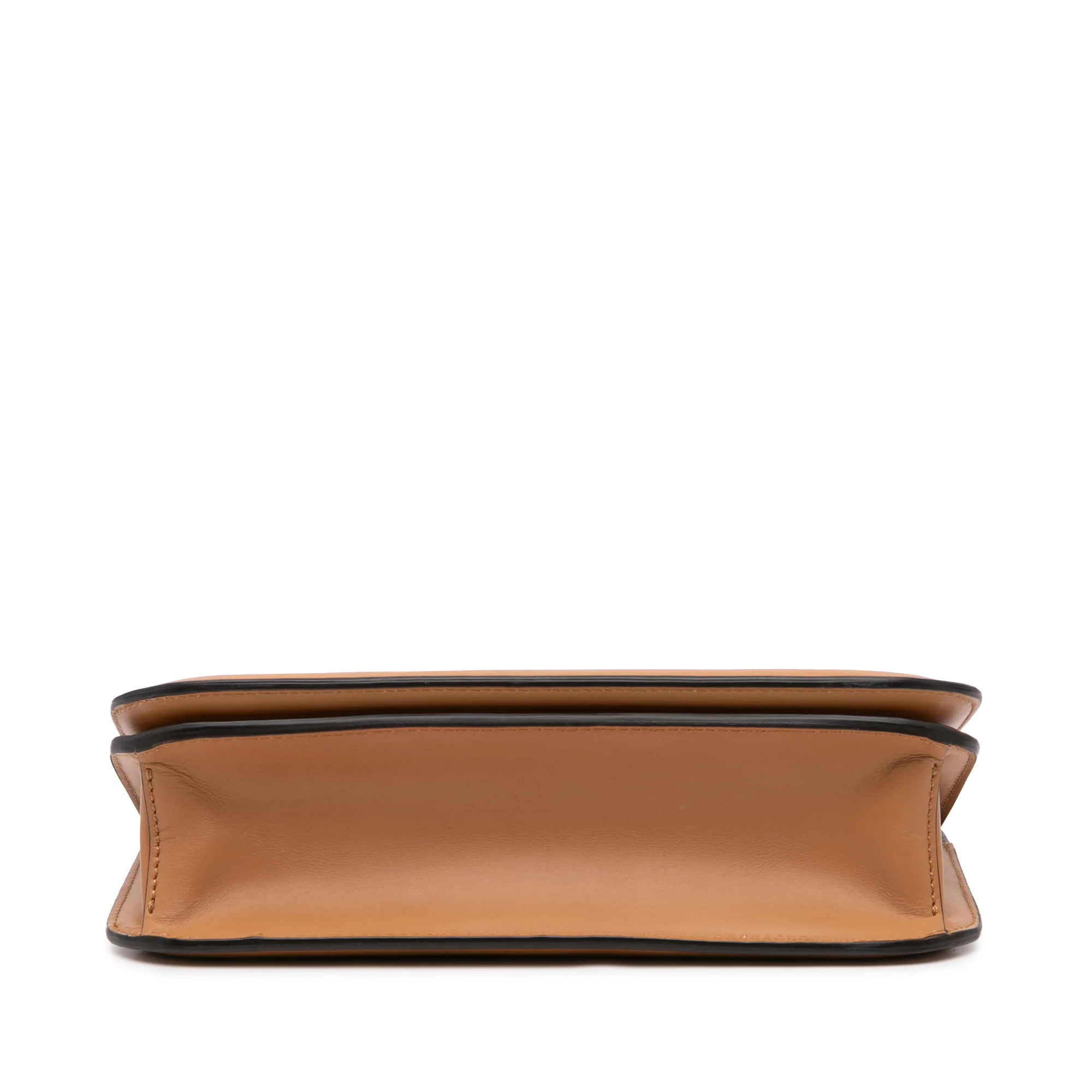 Fendi | Pre-Owned Calfskin Vitello King Nubuck Pequin Karligraphy Pocket Shoulder Bag | Brown - Image 5