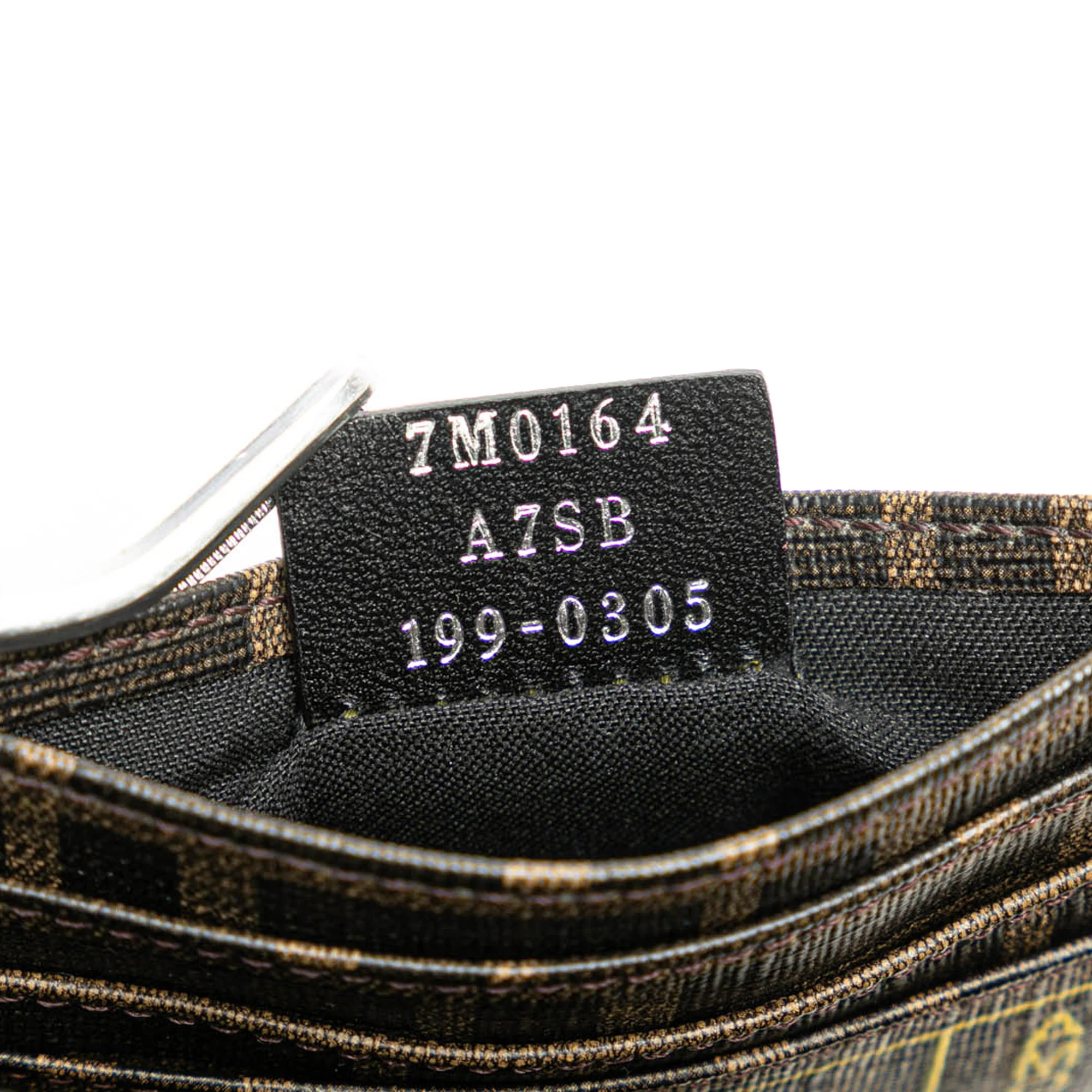 Fendi | Pre-Owned Glazed Fabric FF 1974 Roma Amor Card Holder | Brown - Image 6