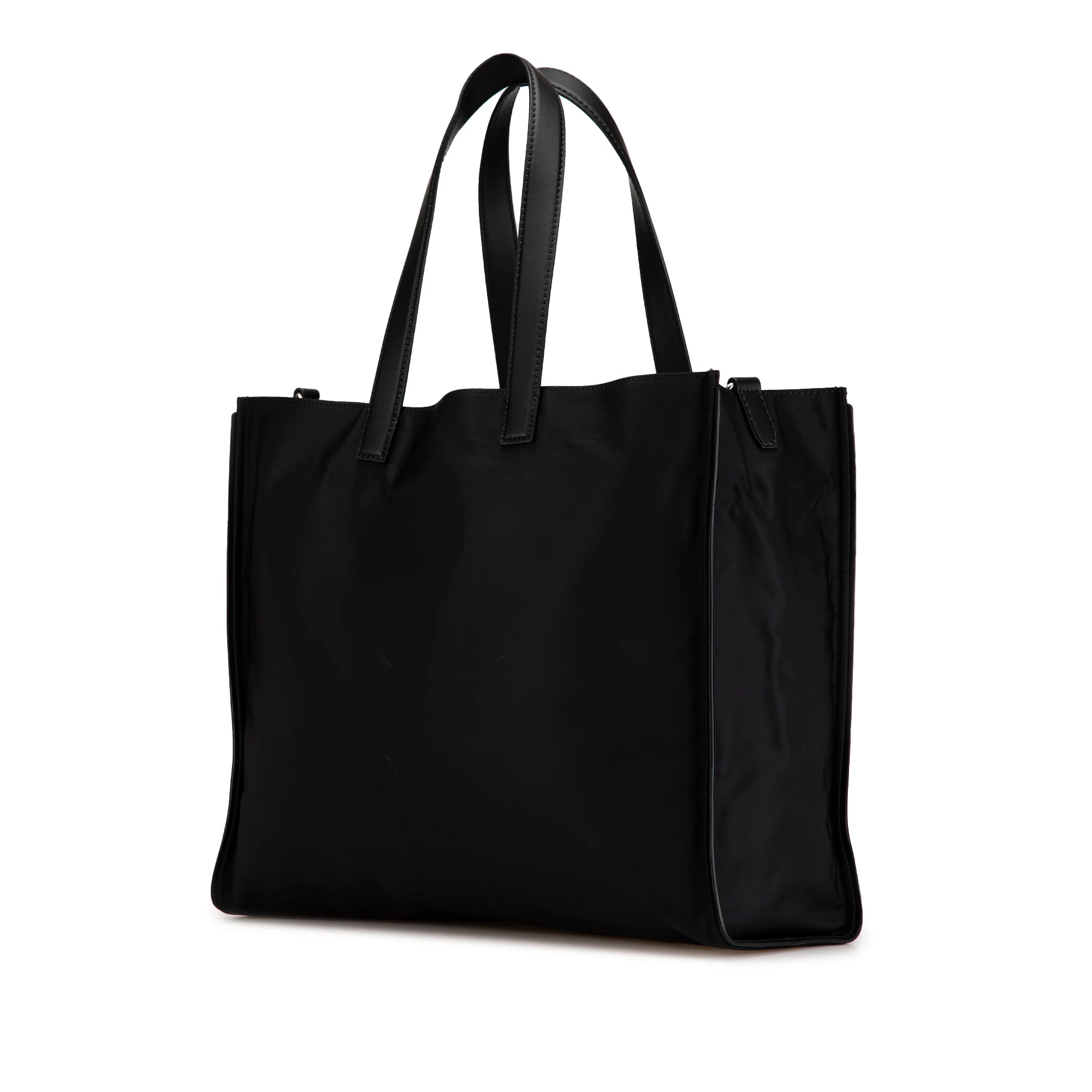 Fendi | Pre-Owned Large Nylon Faces Tote | Black - Image 2