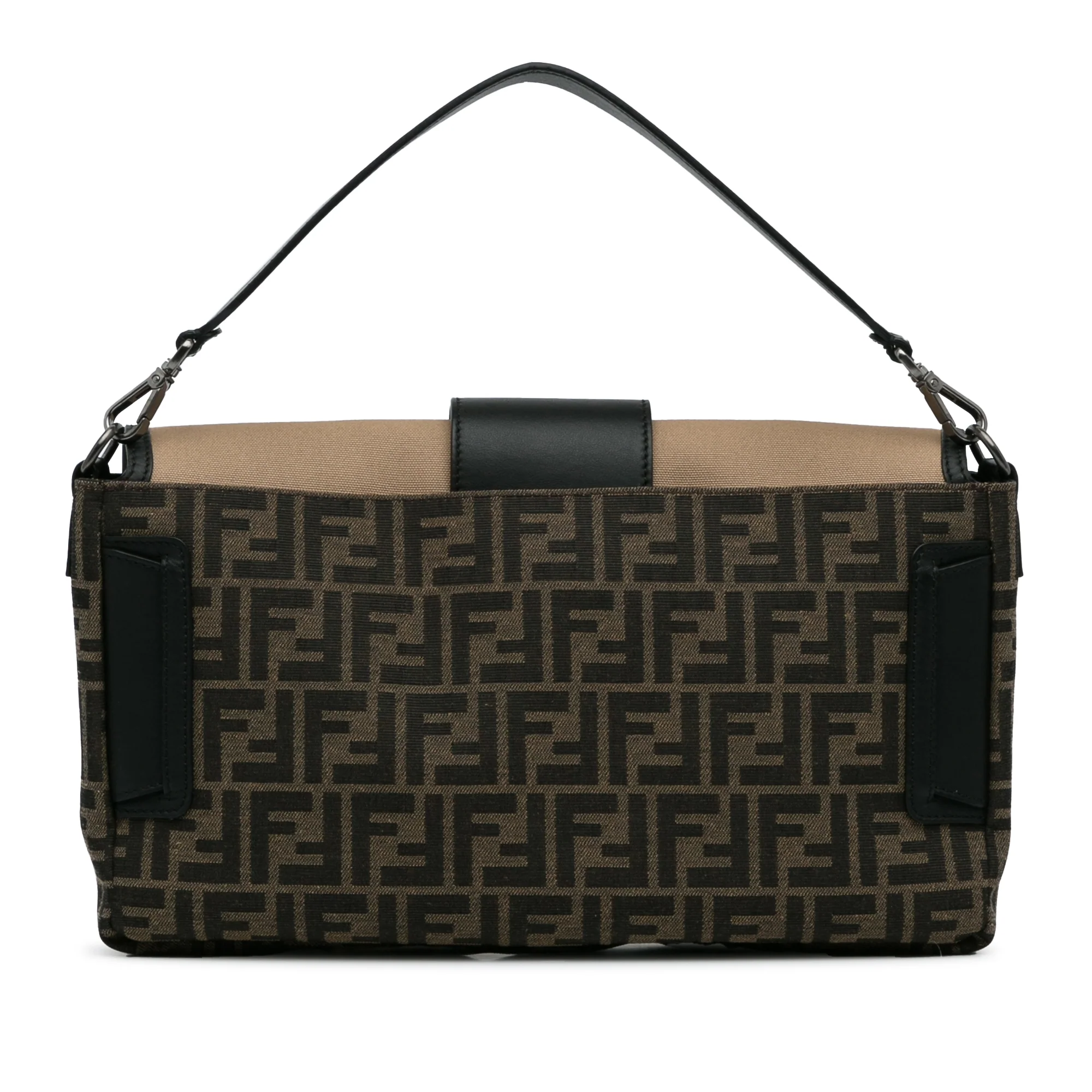 Fendi | Pre-Owned Large Zucca Canvas Convertible Belt Baguette | Brown - Image 7