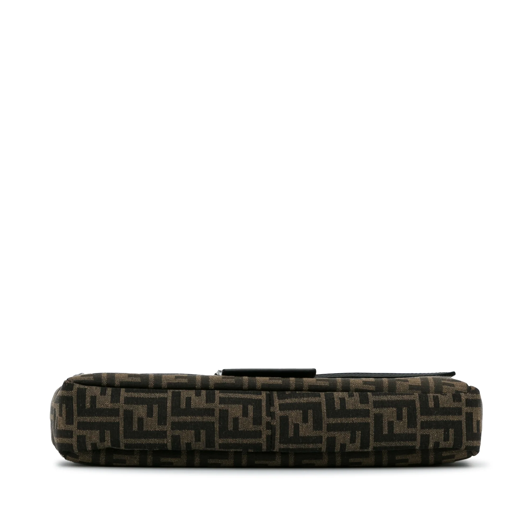 Fendi | Pre-Owned Large Zucca Canvas Convertible Belt Baguette | Brown - Image 8