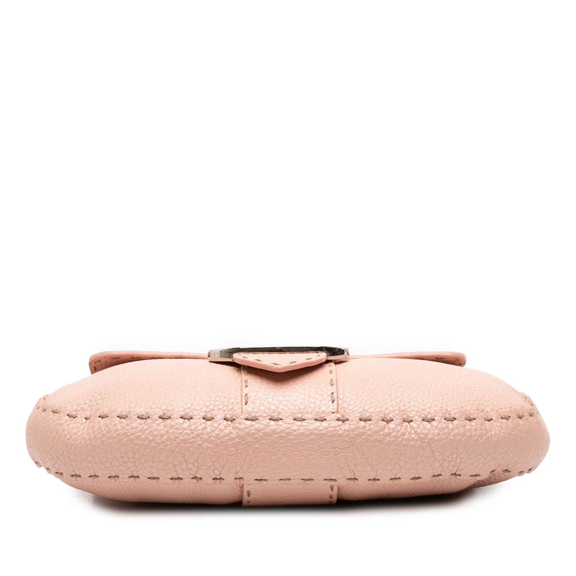 Fendi | Pre-Owned Leather Selleria Shoulder Bag | Pink - Image 3