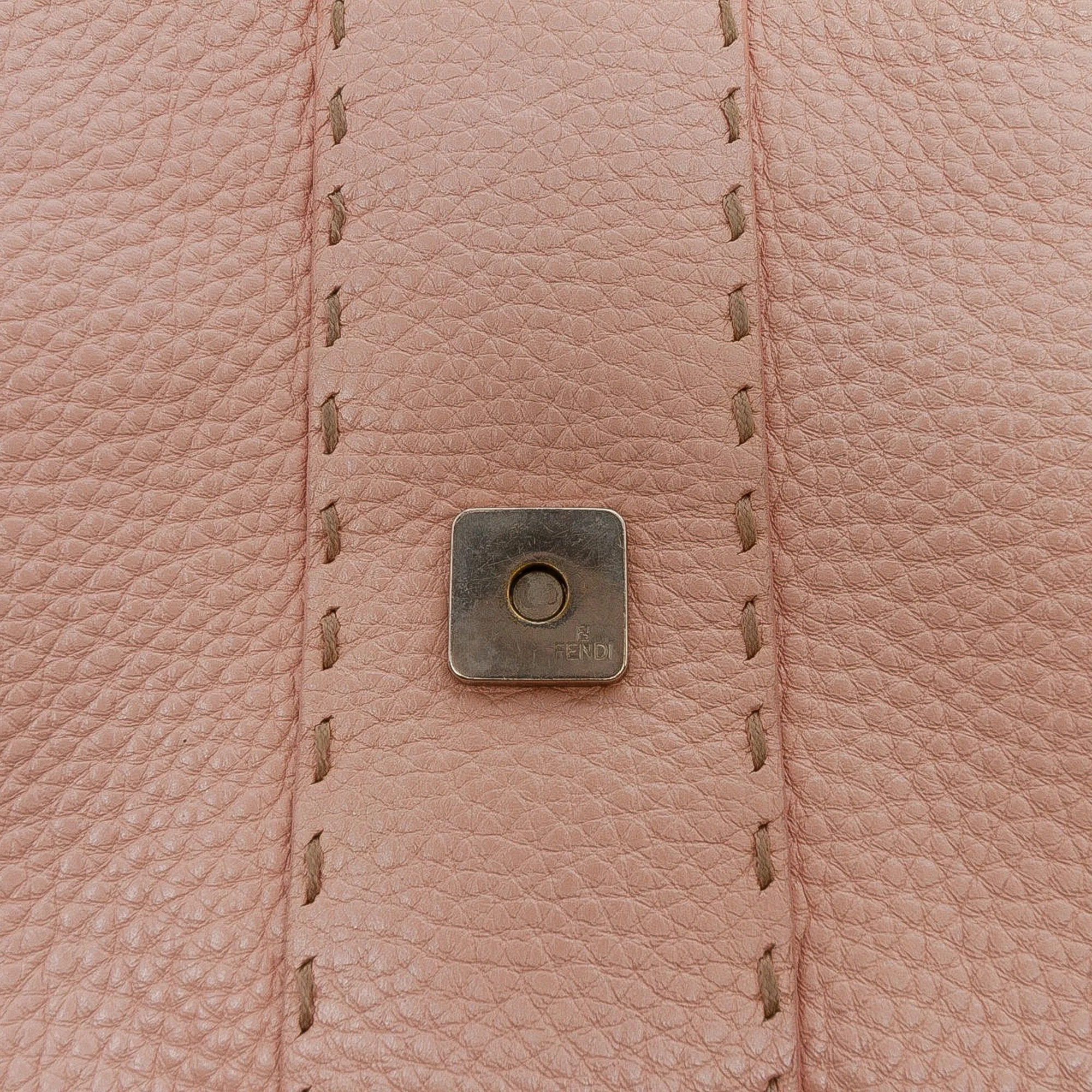 Fendi | Pre-Owned Leather Selleria Shoulder Bag | Pink - Image 5