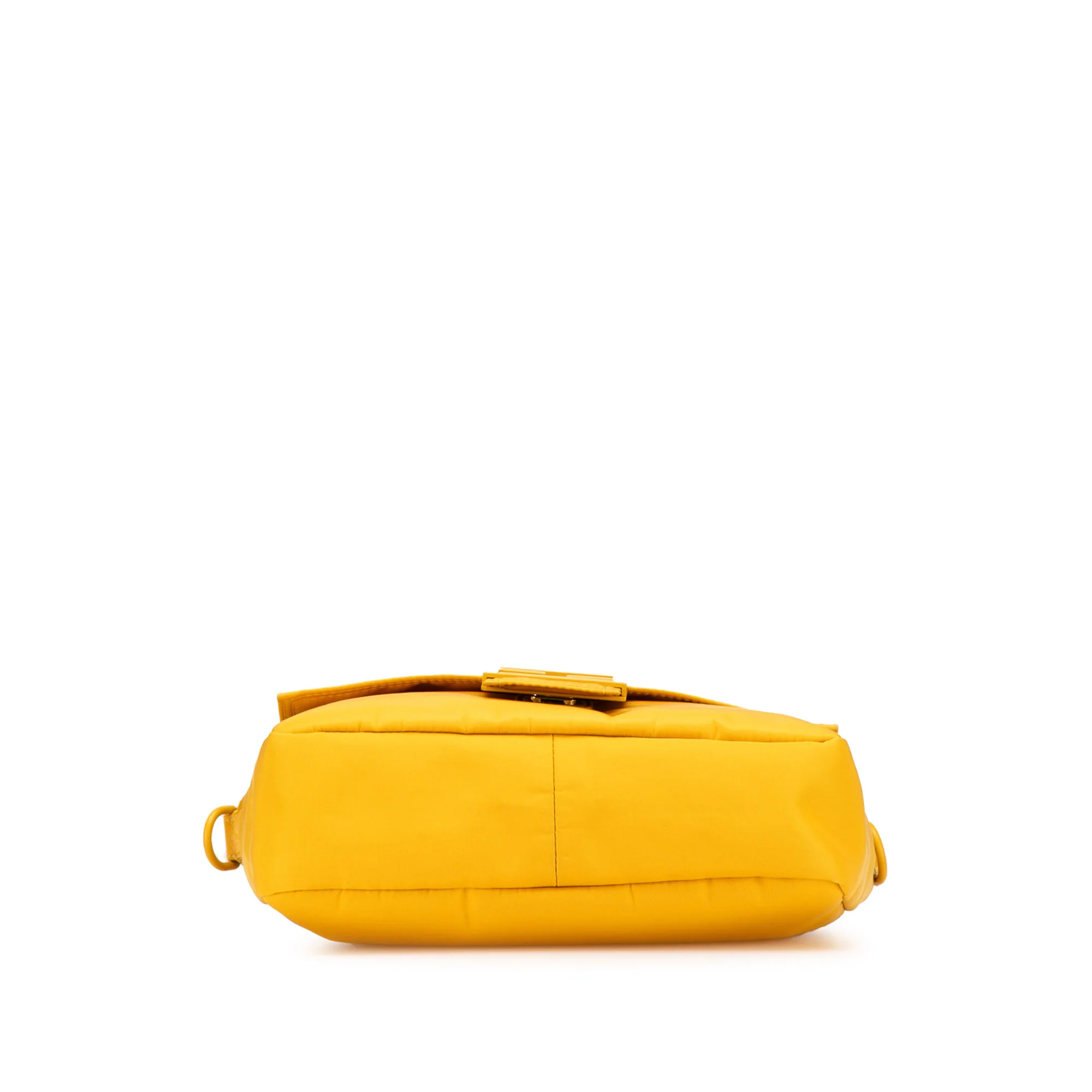 Fendi | Pre-Owned Medium Econyl Nylon Baguette Crossbody | Yellow - Image 6