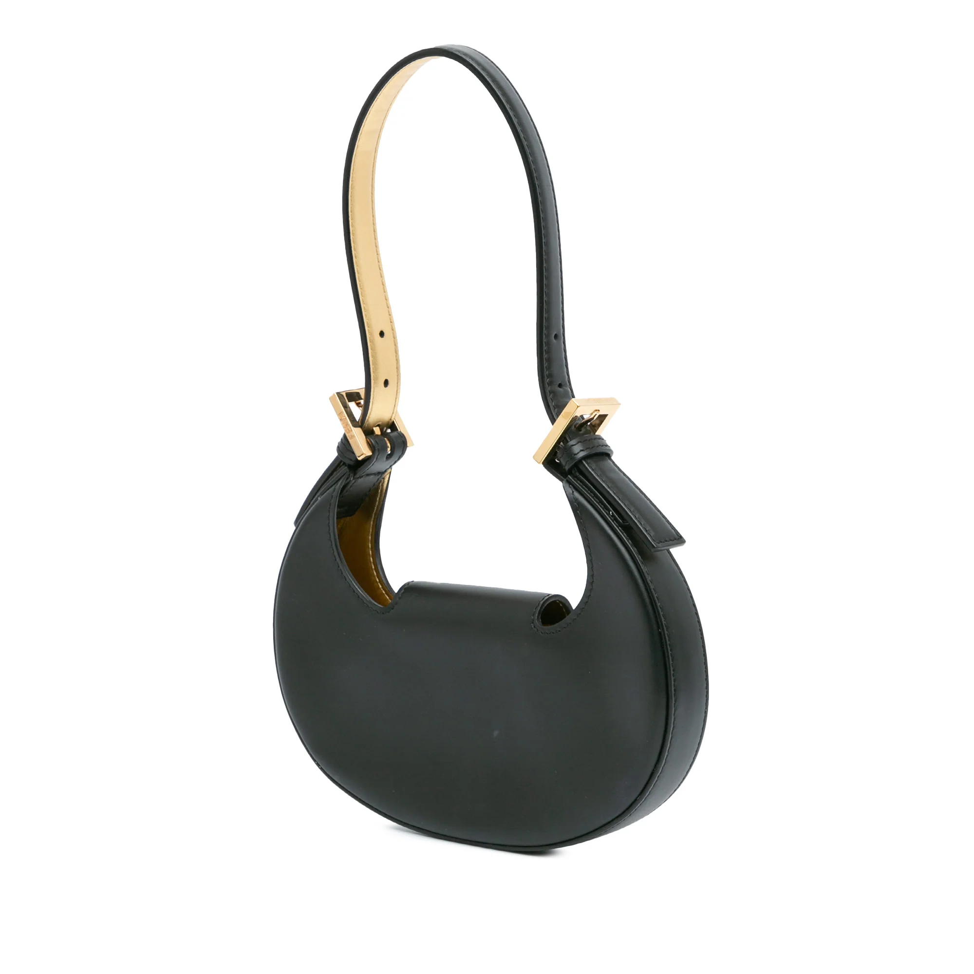 Fendi | Pre-Owned Mini Leather Cookie Hobo | Black - Image 2