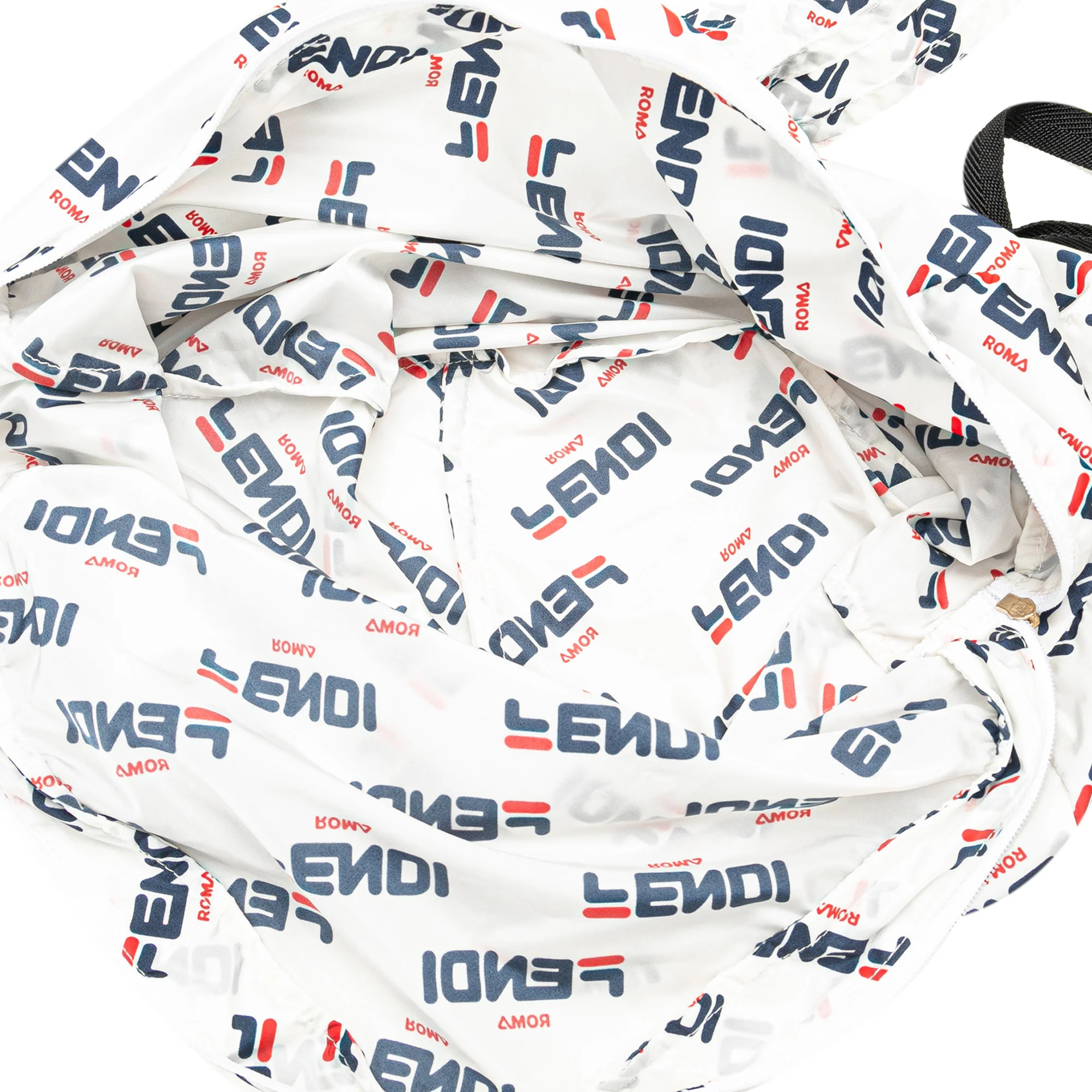Fendi | Pre-Owned x Fila Mania Packable Backpack | White - Image 7