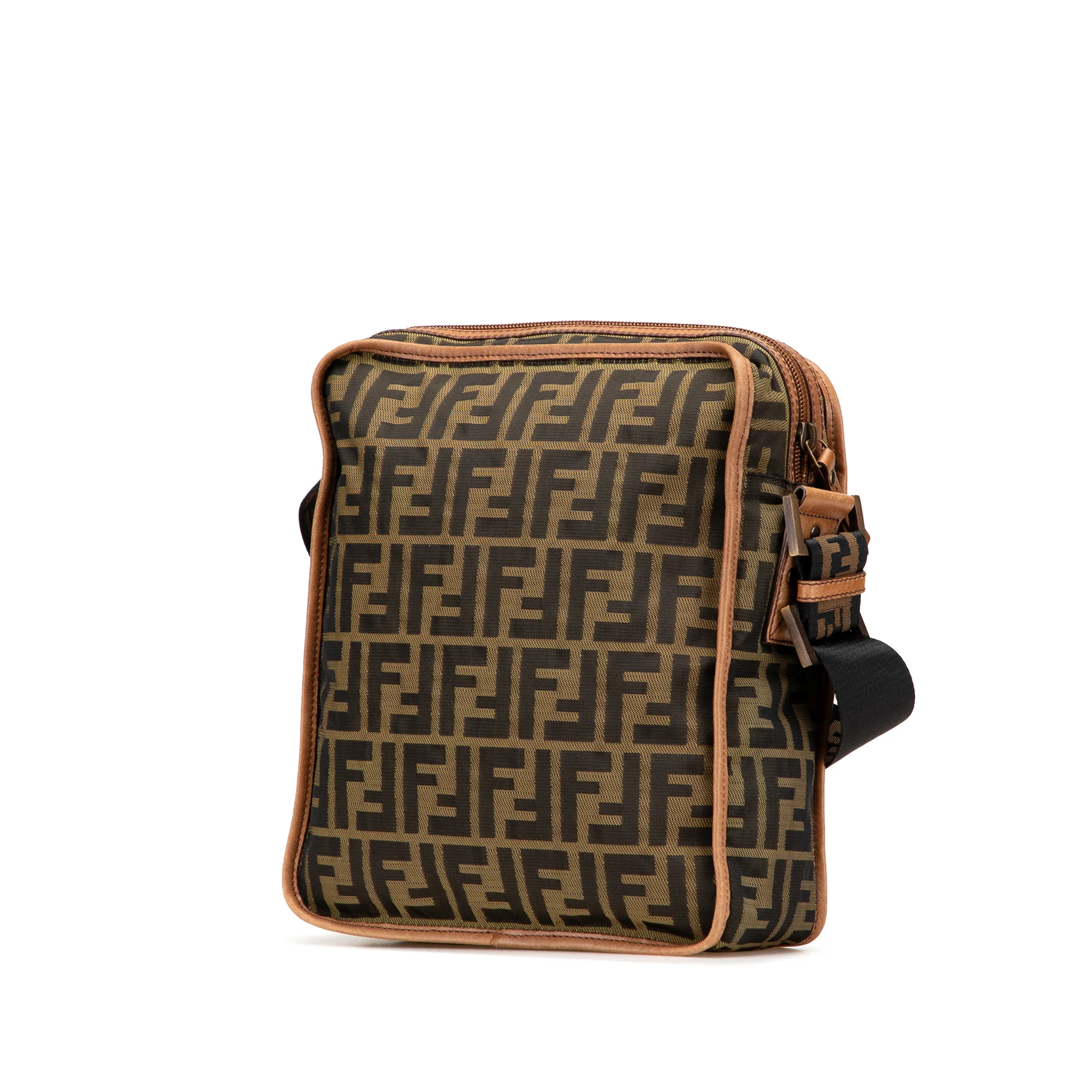 Fendi | Pre-Owned Zucca Canvas Crossbody | Brown - Image 4