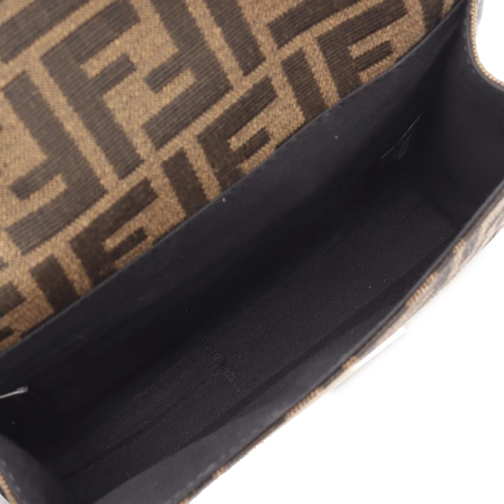 Fendi | Pre-Owned Zucca Canvas Double Baguette Crossbody | Brown - Image 3