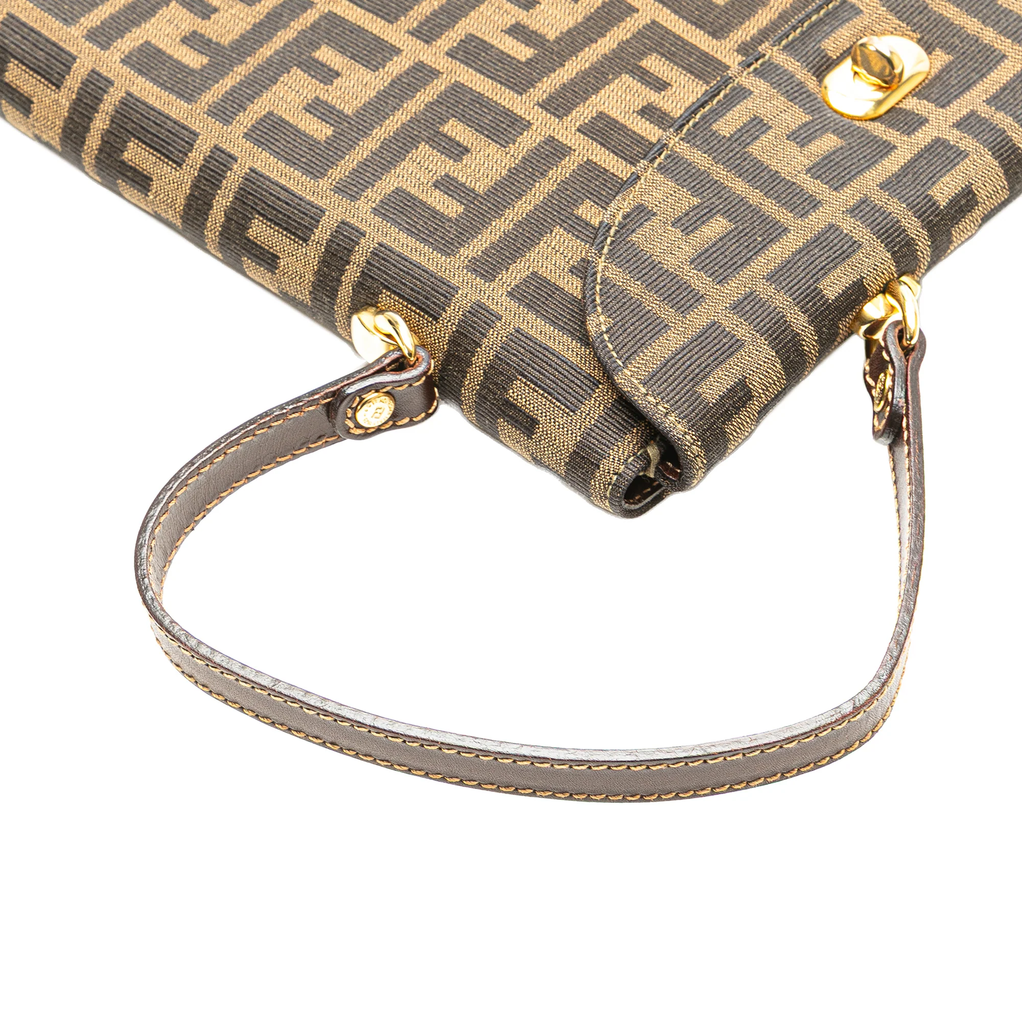 Fendi | Pre-Owned Zucca Canvas Handbag | Brown - Image 4