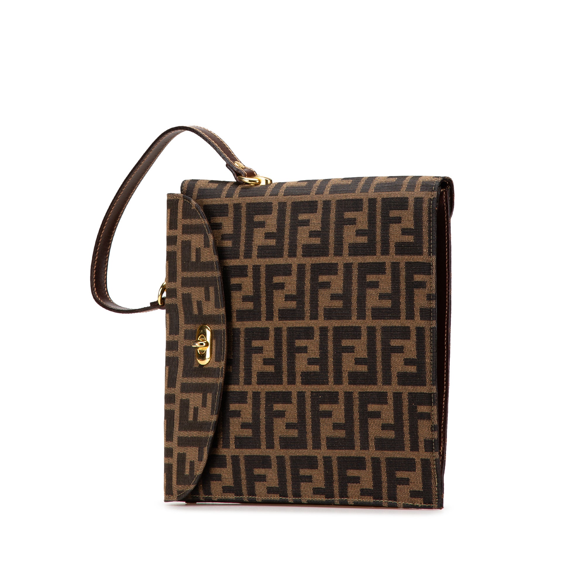 Fendi | Pre-Owned Zucca Canvas Handbag | Brown - Image 6