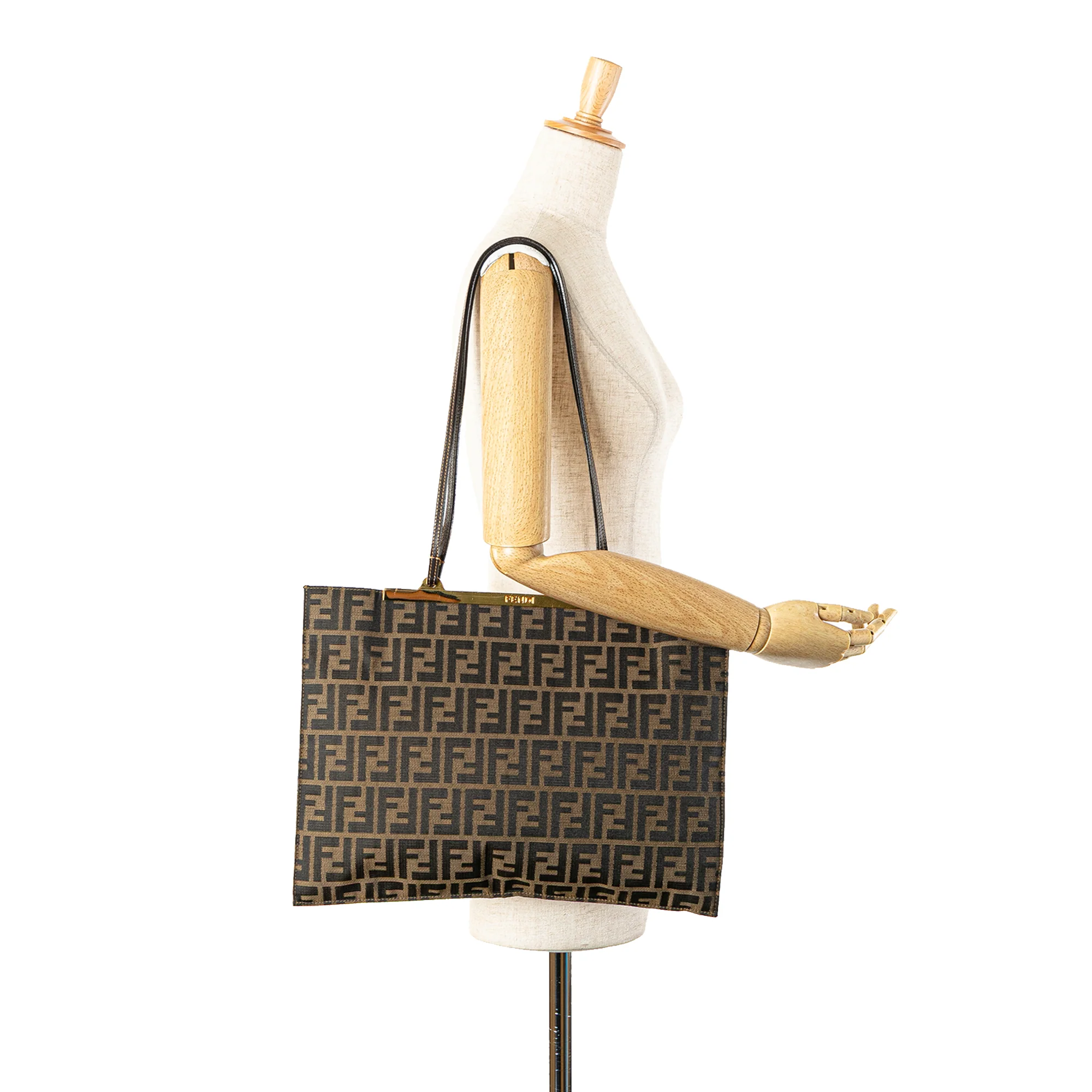 Fendi | Pre-Owned Zucca Canvas Tote | Brown - Image 5
