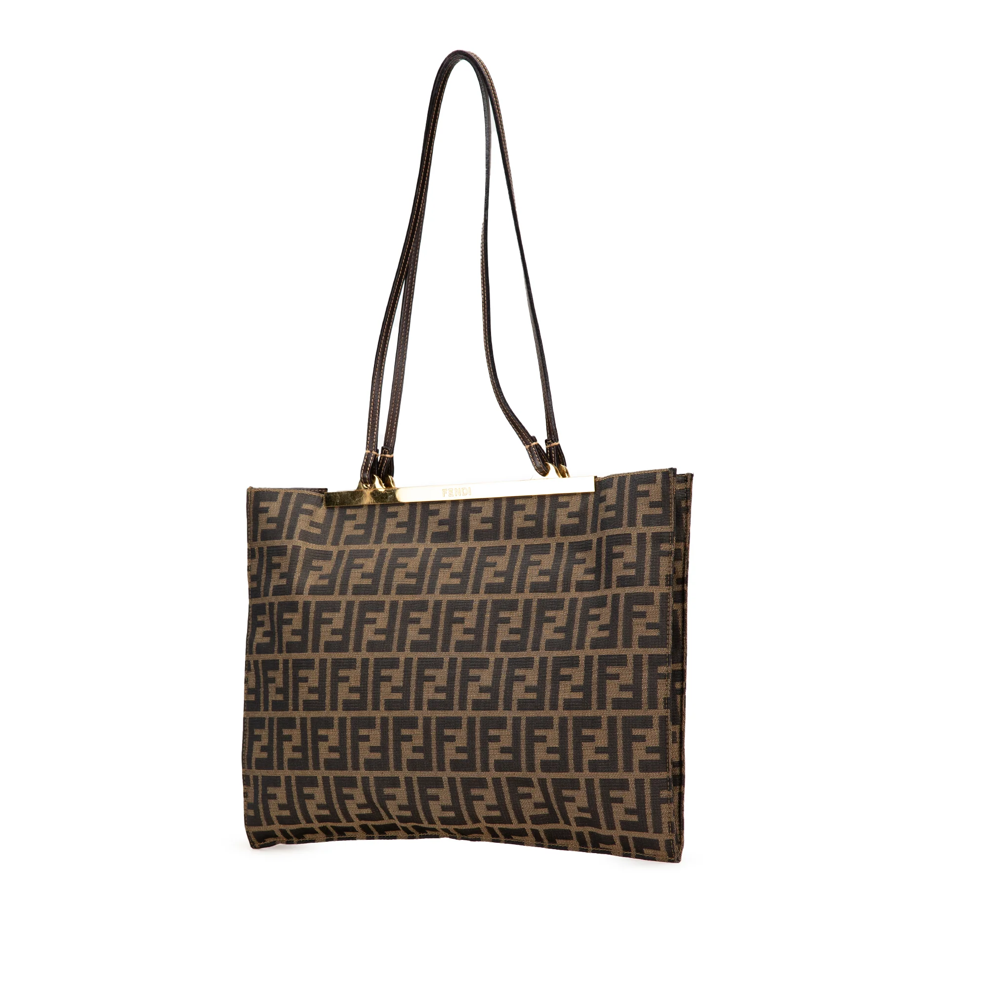 Fendi | Pre-Owned Zucca Canvas Tote | Brown - Image 6