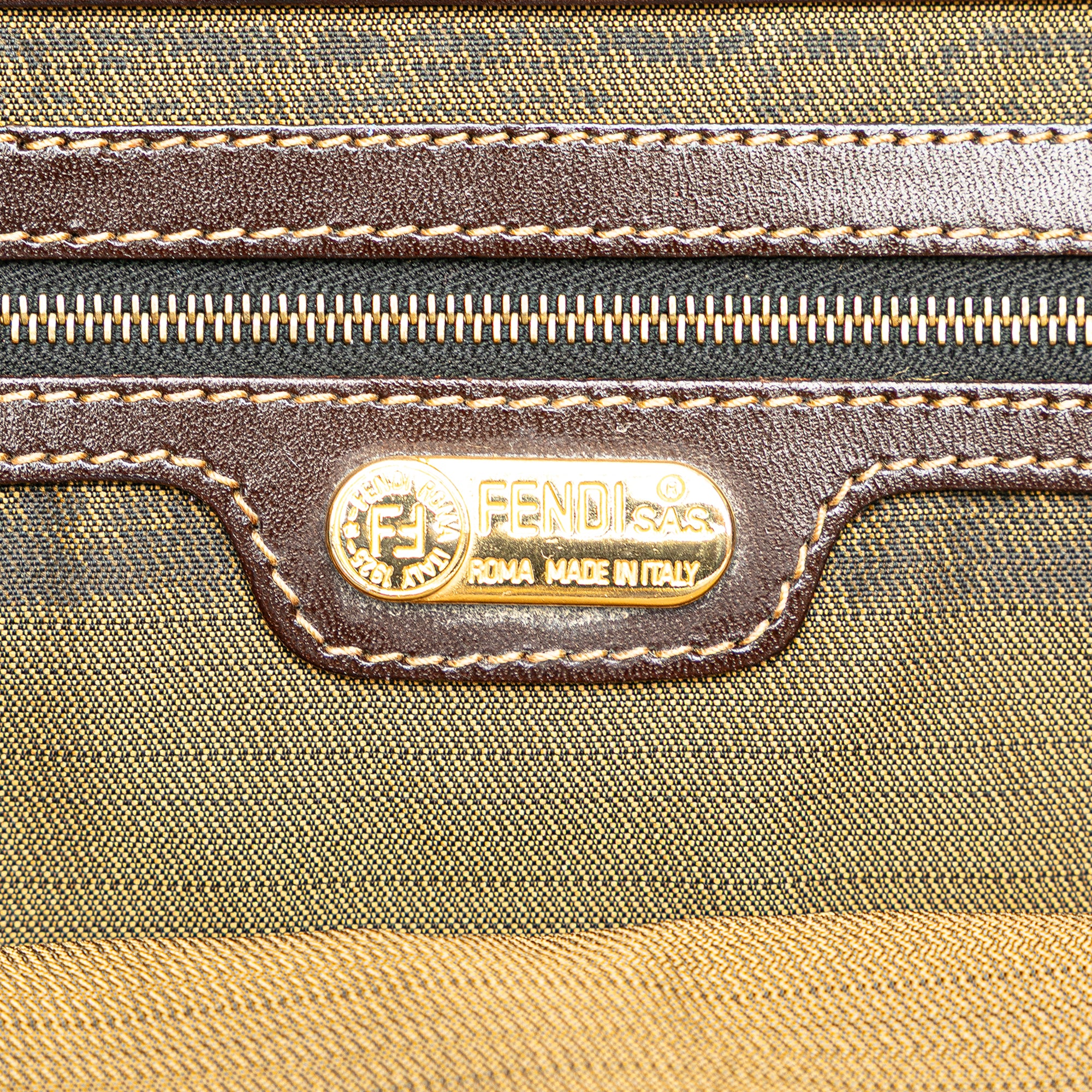 Fendi | Pre-Owned Zucca Canvas Tote | Brown - Image 9