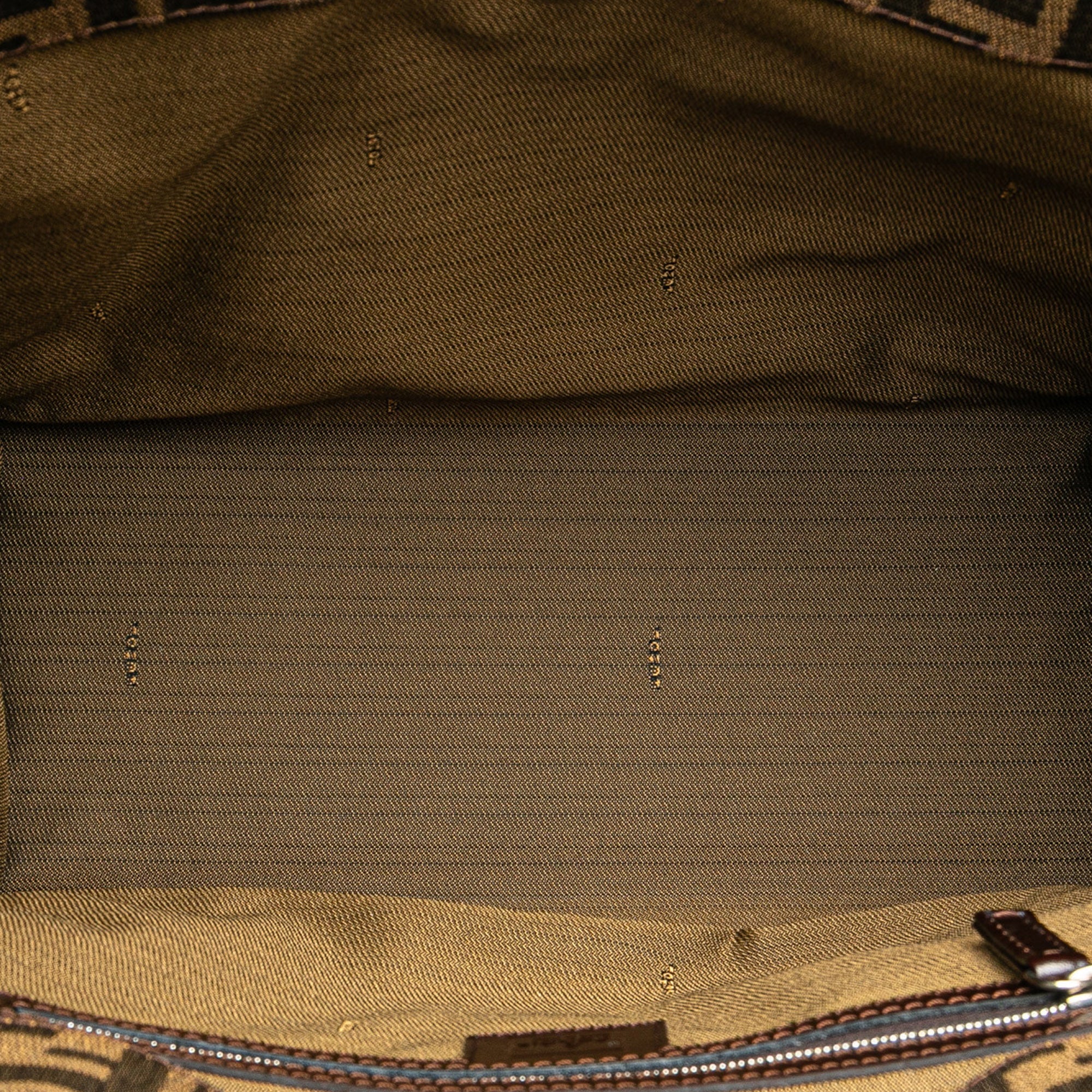Fendi | Pre-Owned Zucca Canvas Tote | Brown/Dark Brown - Image 8