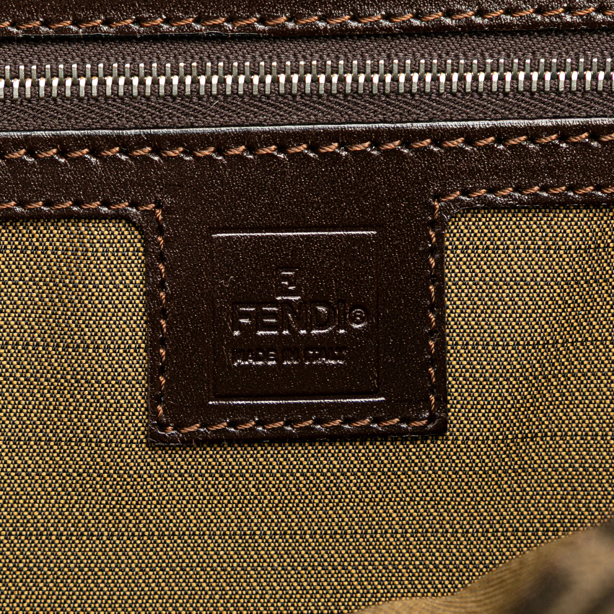 Fendi | Pre-Owned Zucca Canvas Tote | Brown/Dark Brown - Image 9