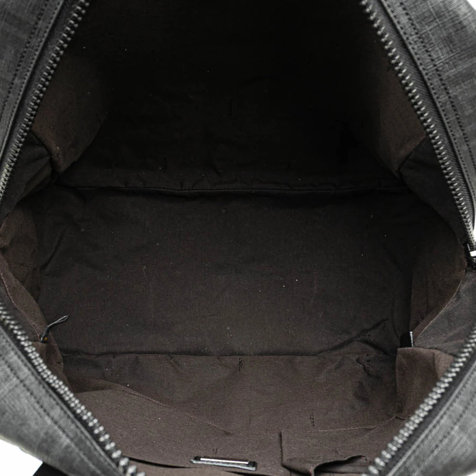 Fendi | Pre-Owned Zucca Coated Canvas Handbag | Gray/Dark Gray - Image 6