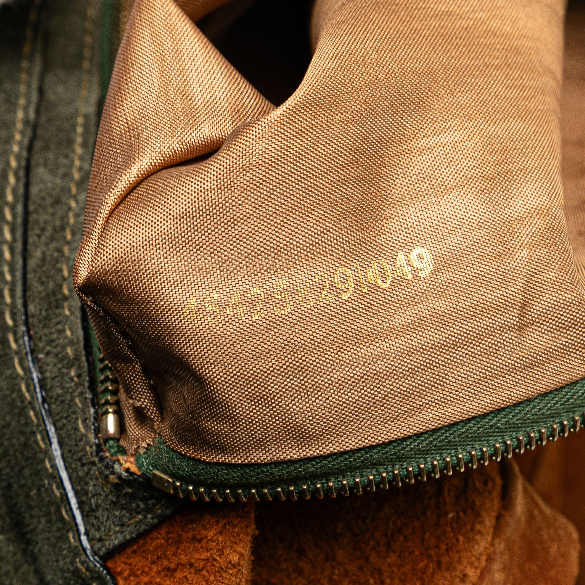 Fendi | Pre-Owned Zucca Suede Messenger Bag | Brown/Dark Khaki - Image 9