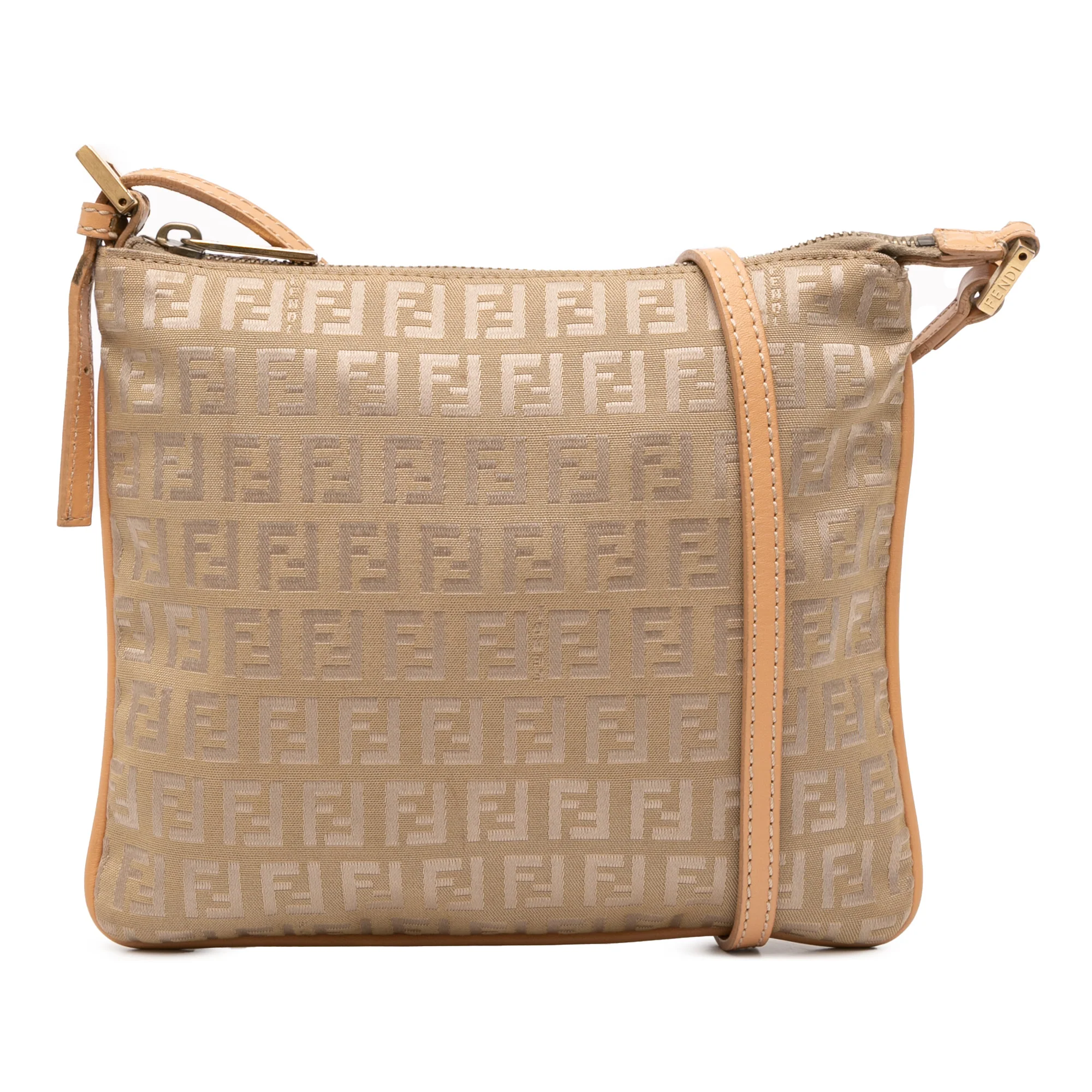 Fendi | Pre-Owned Zucchino Canvas Crossbody - I | Beige