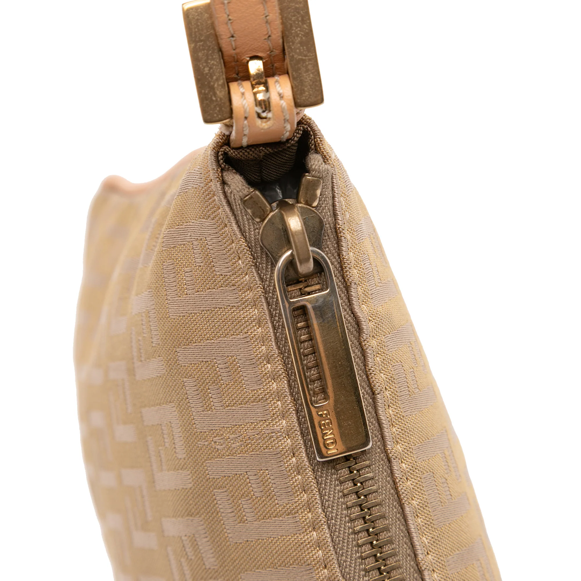 Fendi | Pre-Owned Zucchino Canvas Crossbody - I | Beige - Image 6