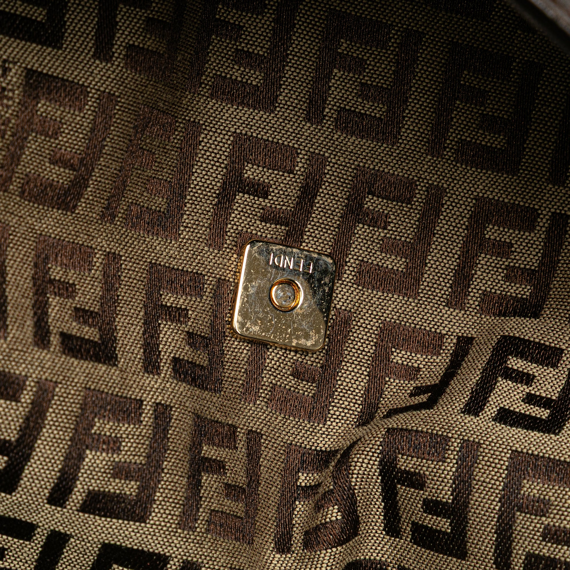 Fendi | Pre-Owned Zucchino Canvas Crossbody - II | Beige - Image 12