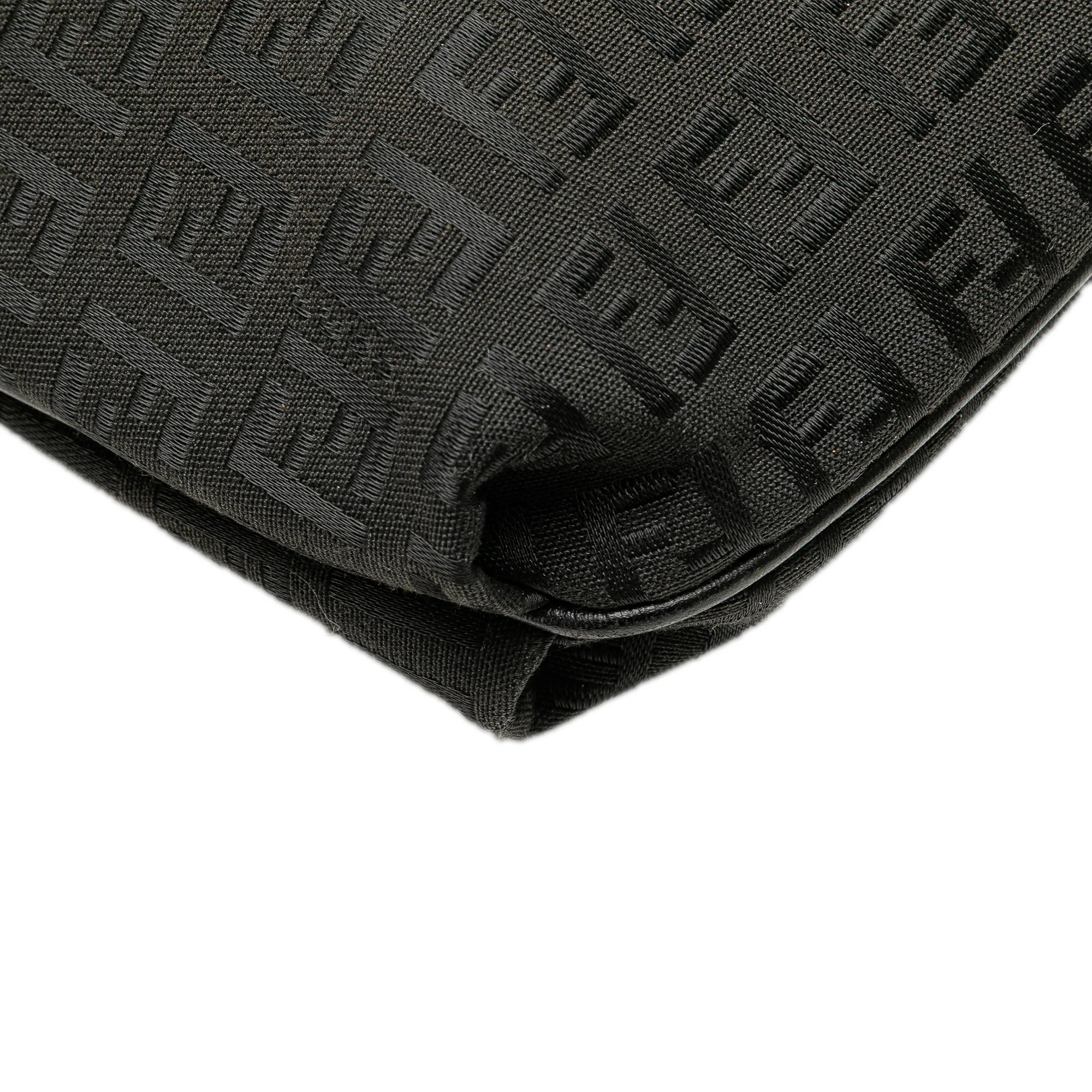 Fendi | Pre-Owned Zucchino Canvas Crossbody - II | Black - Image 12