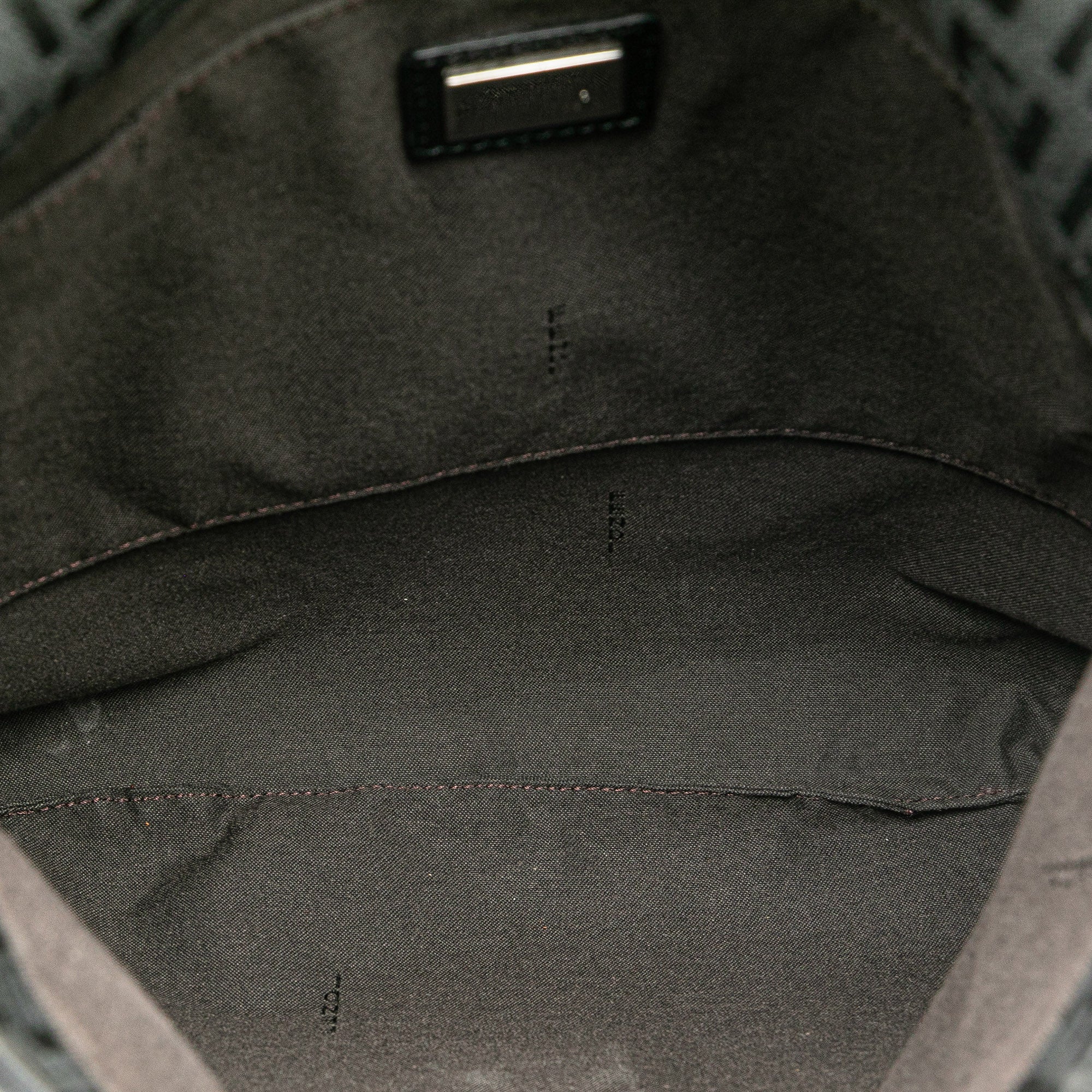 Fendi | Pre-Owned Zucchino Canvas Crossbody - II | Black - Image 8