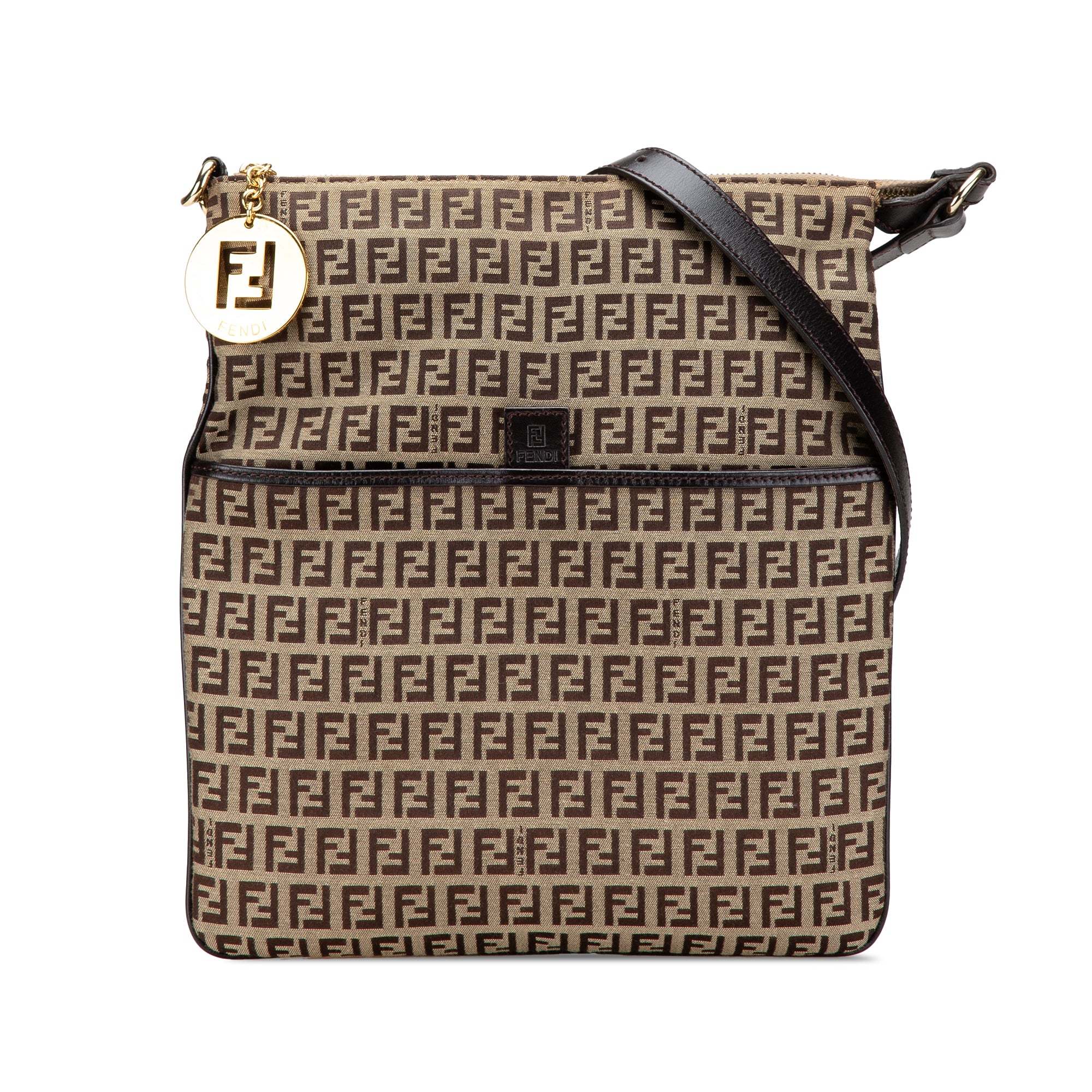 Fendi | Pre-Owned Zucchino Canvas Crossbody - III | Beige