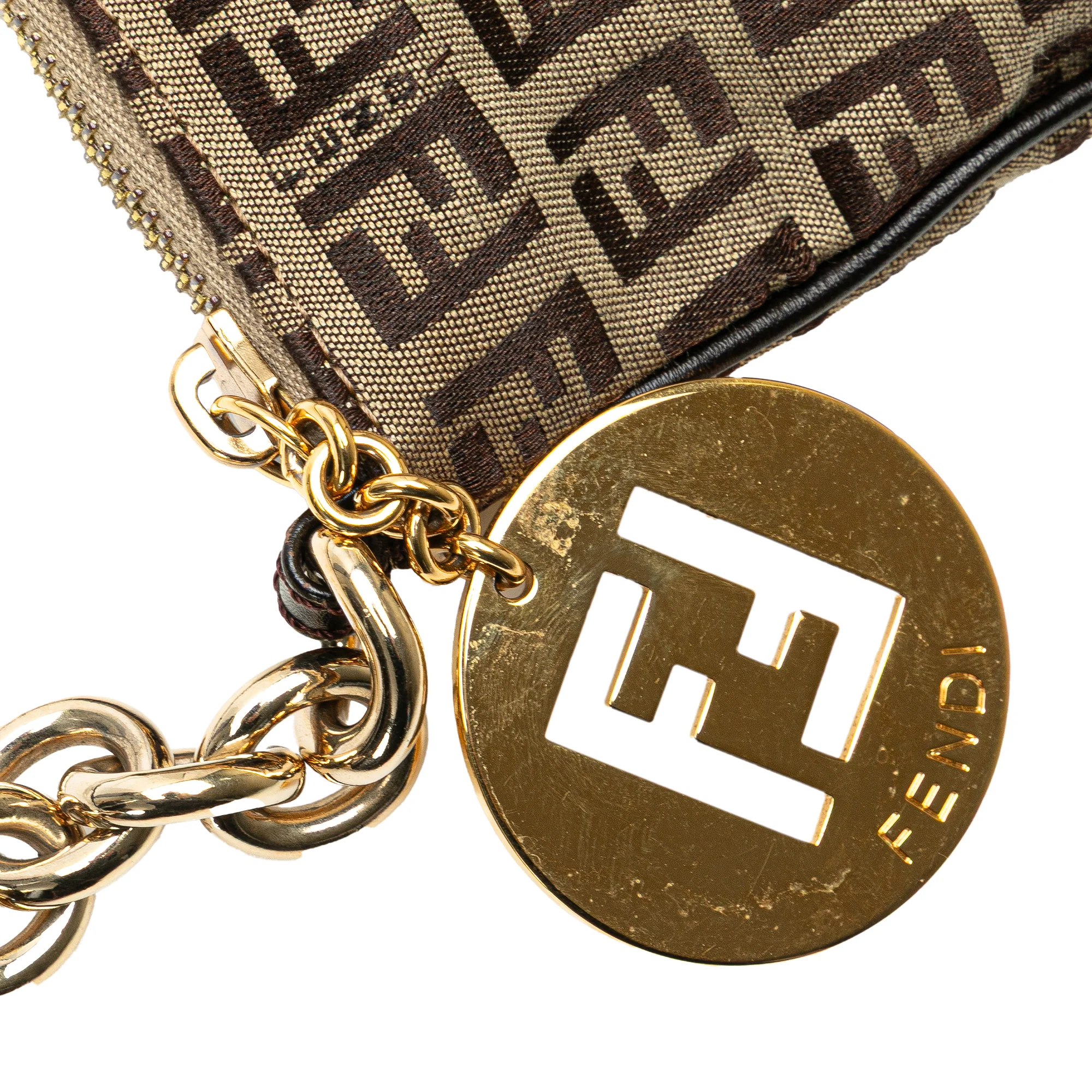Fendi | Pre-Owned Zucchino Canvas Crossbody - III | Beige - Image 2