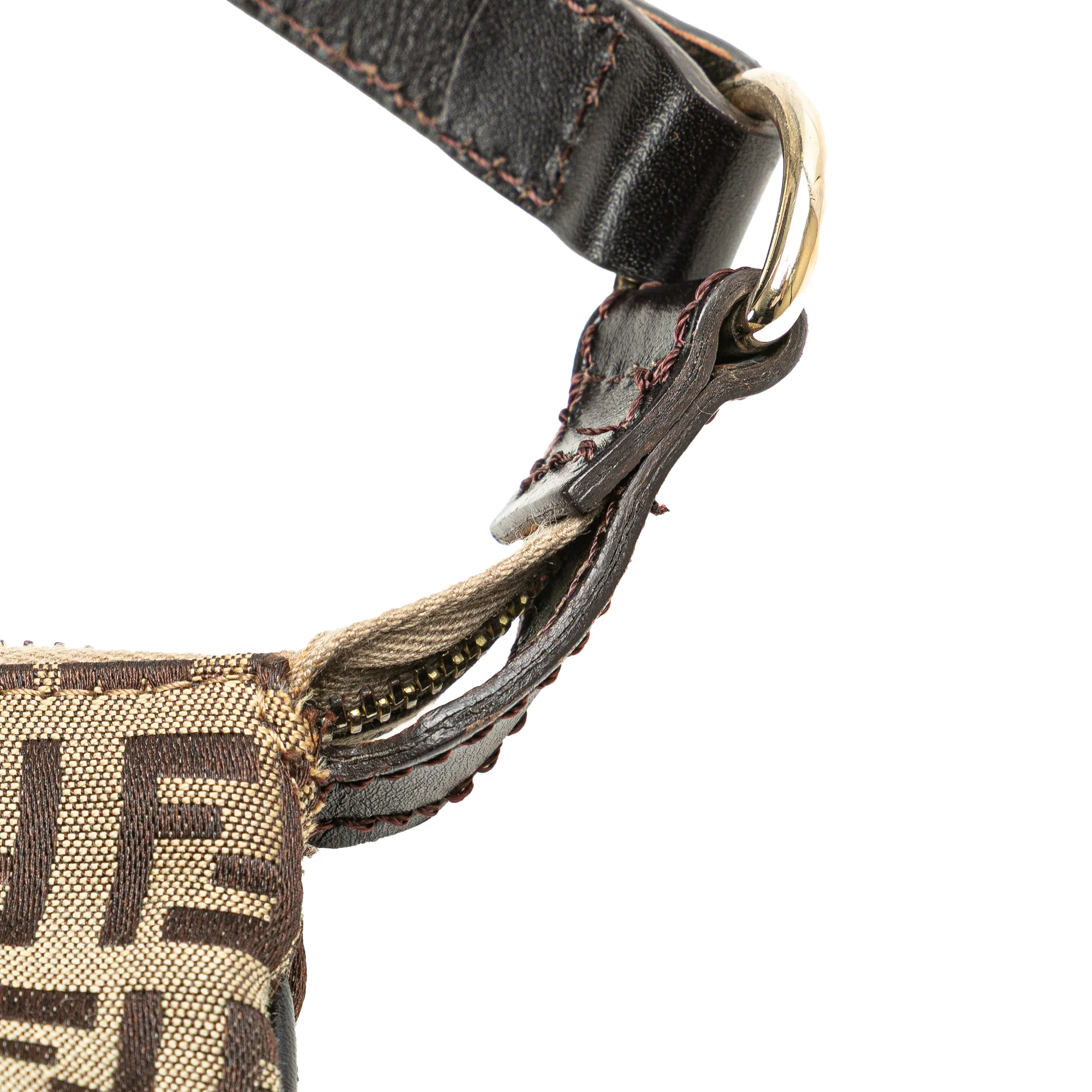 Fendi | Pre-Owned Zucchino Canvas Crossbody - III | Beige - Image 4