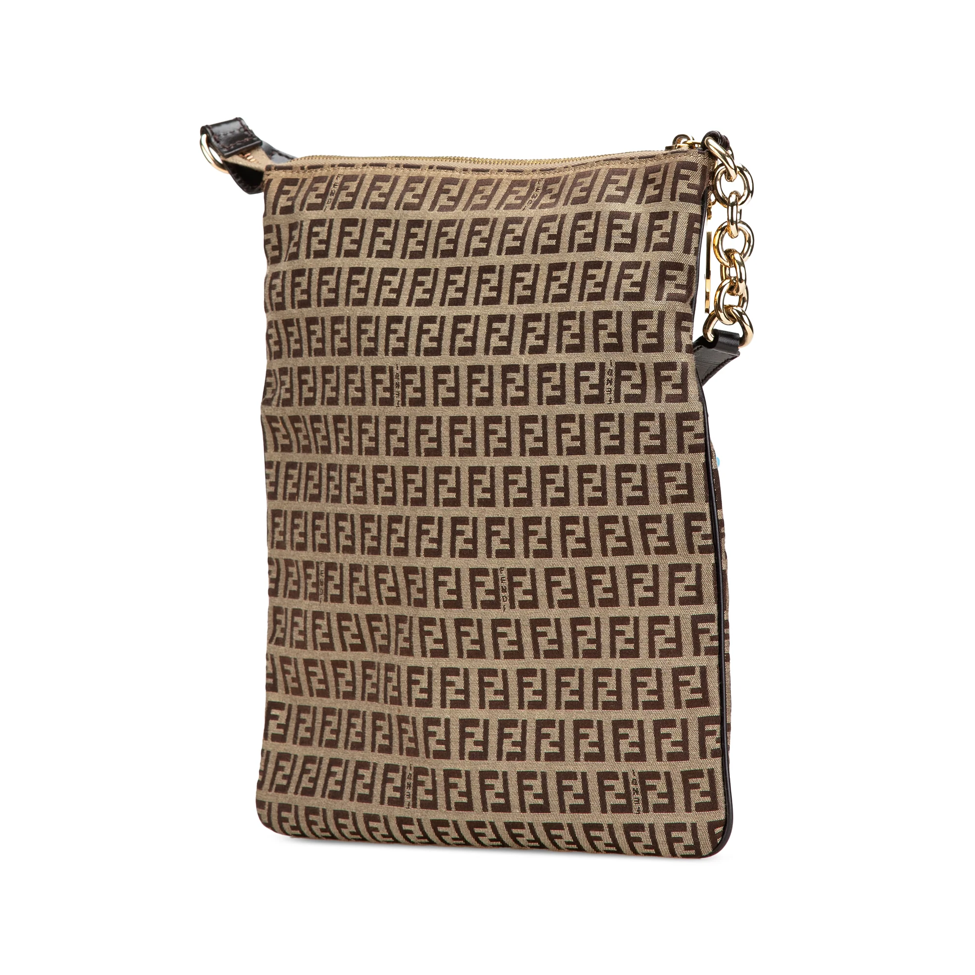 Fendi | Pre-Owned Zucchino Canvas Crossbody - III | Beige - Image 8