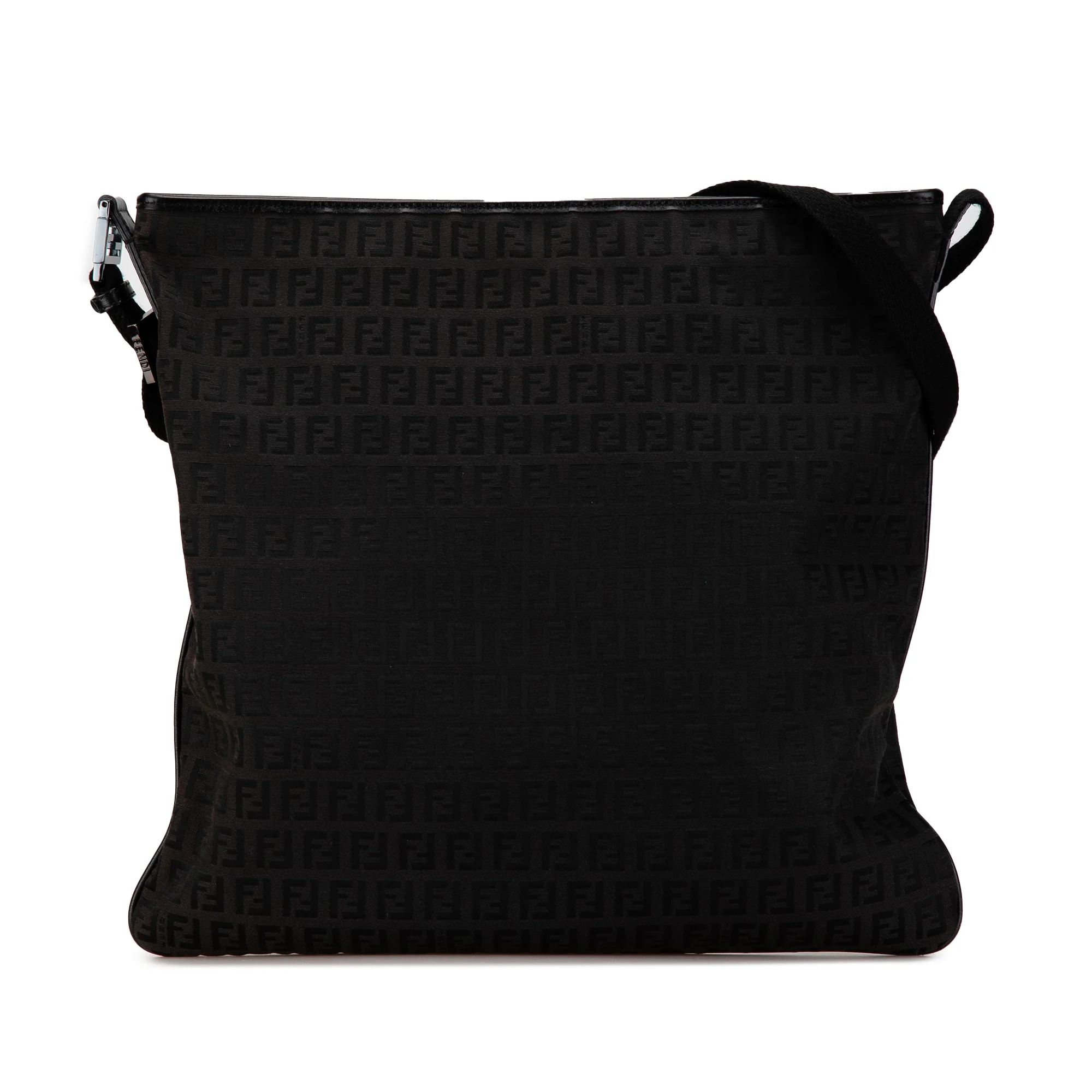 Fendi | Pre-Owned Zucchino Canvas Crossbody - III | Black