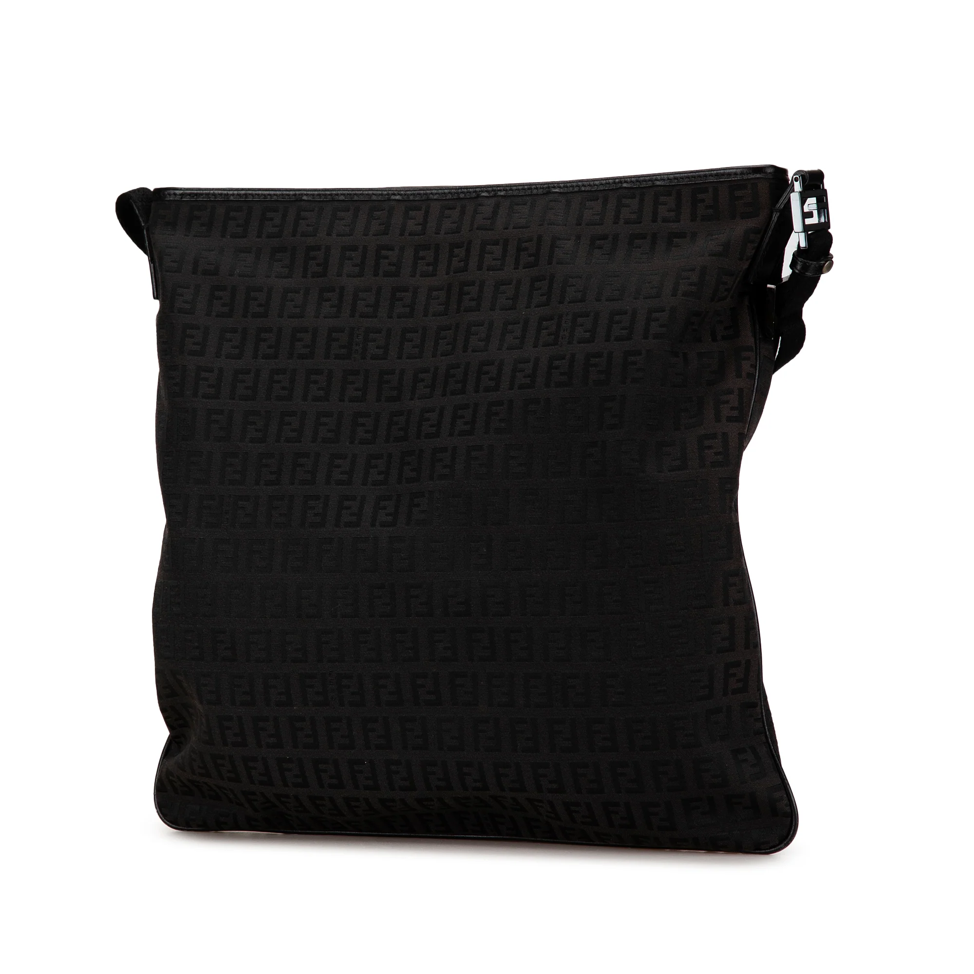 Fendi | Pre-Owned Zucchino Canvas Crossbody - III | Black - Image 2