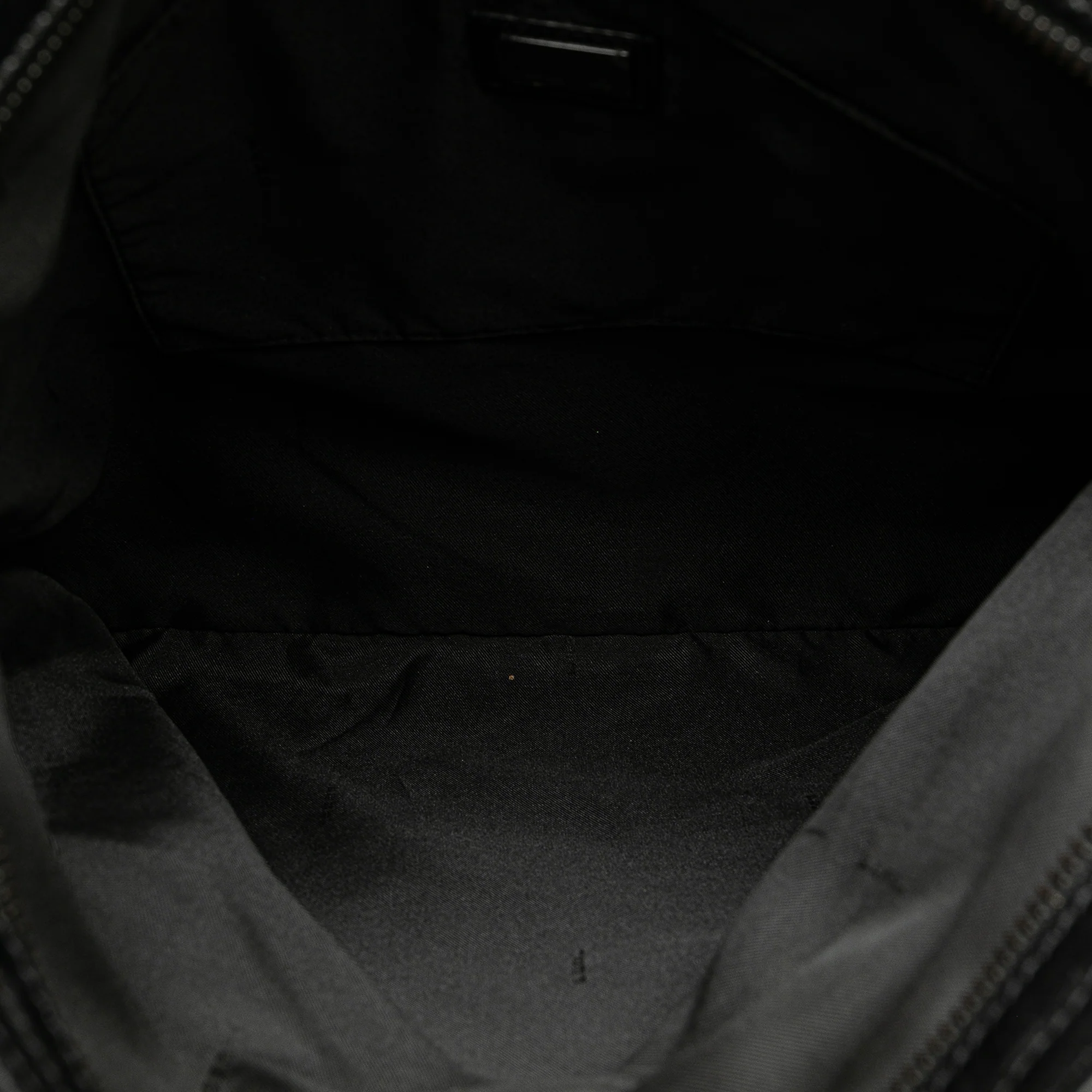 Fendi | Pre-Owned Zucchino Canvas Crossbody - III | Black - Image 4