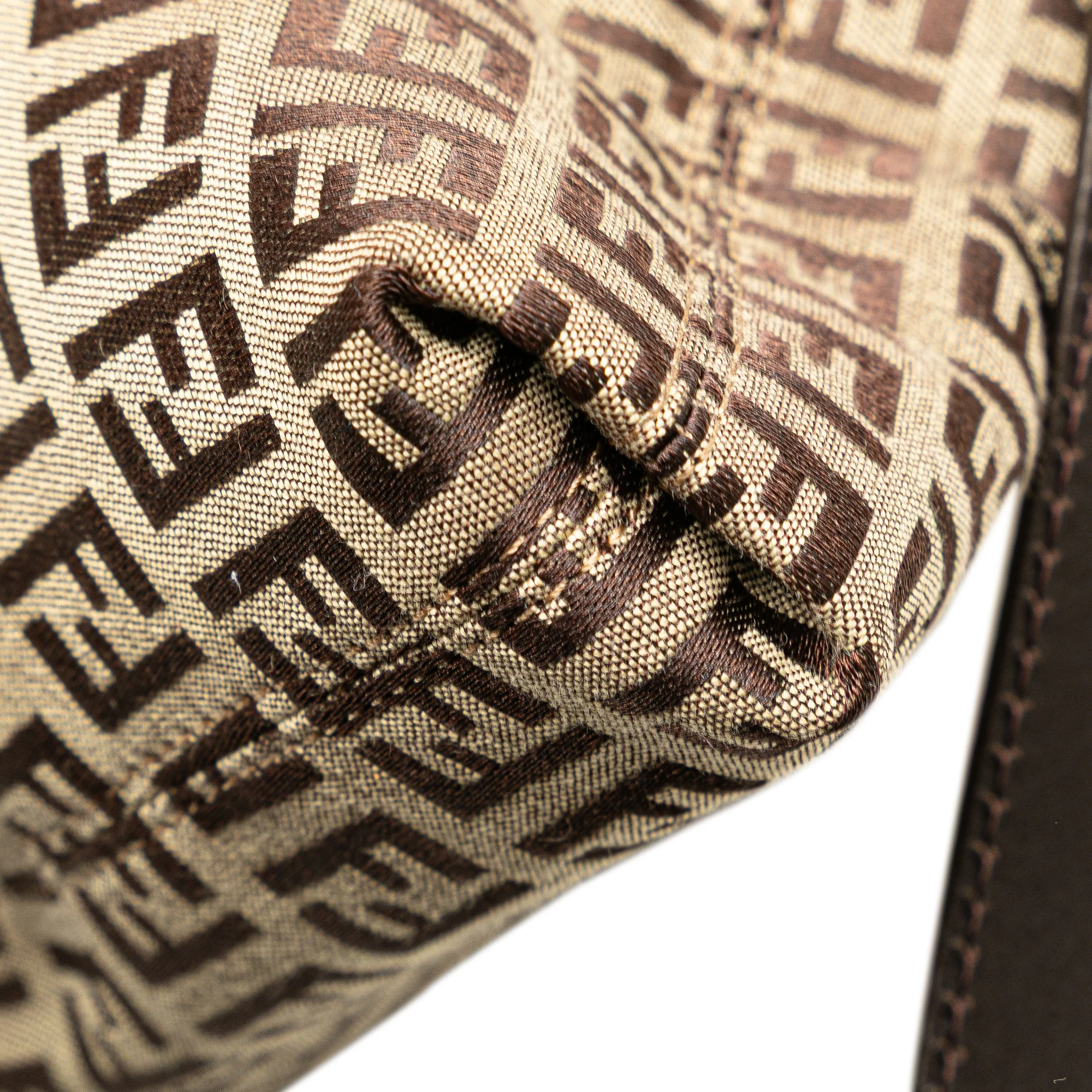 Fendi | Pre-Owned Zucchino Canvas Crossbody - IV | Beige - Image 9