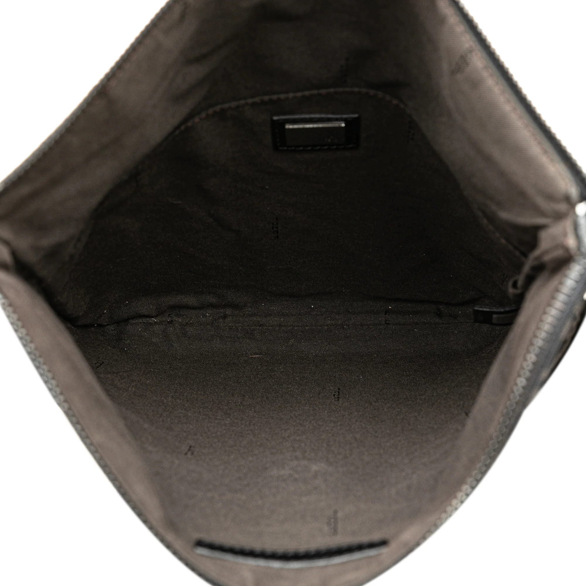 Fendi | Pre-Owned Zucchino Canvas Crossbody - V | Black - Image 7