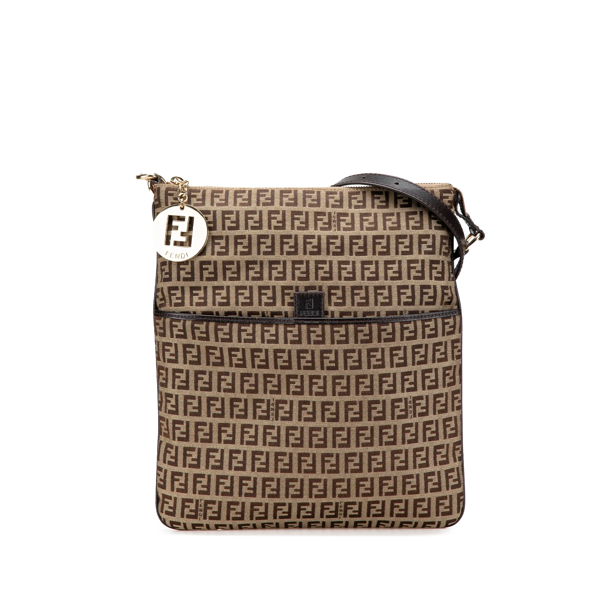 Fendi | Pre-Owned Zucchino Canvas Crossbody - VI | Beige