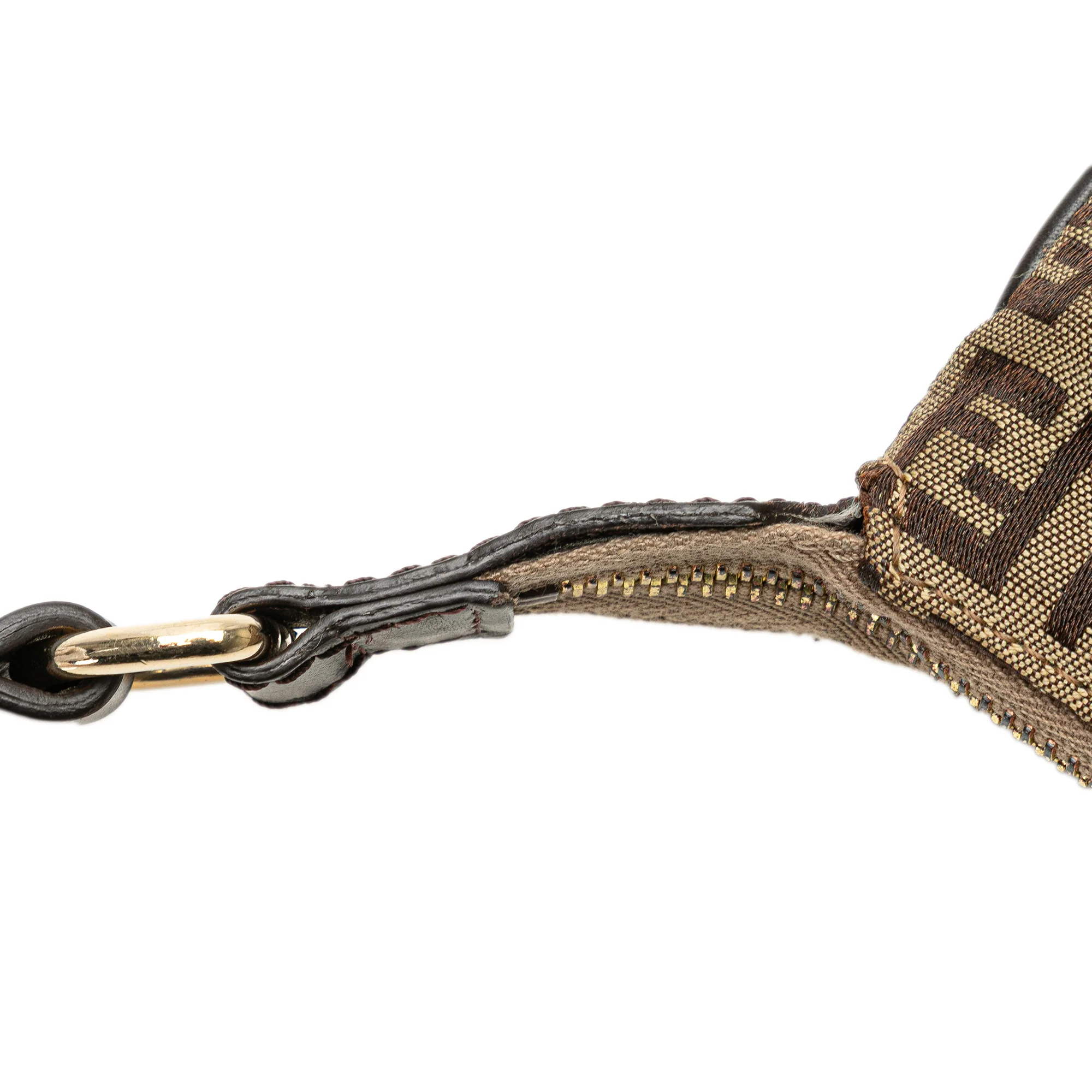 Fendi | Pre-Owned Zucchino Canvas Crossbody - VI | Beige - Image 2
