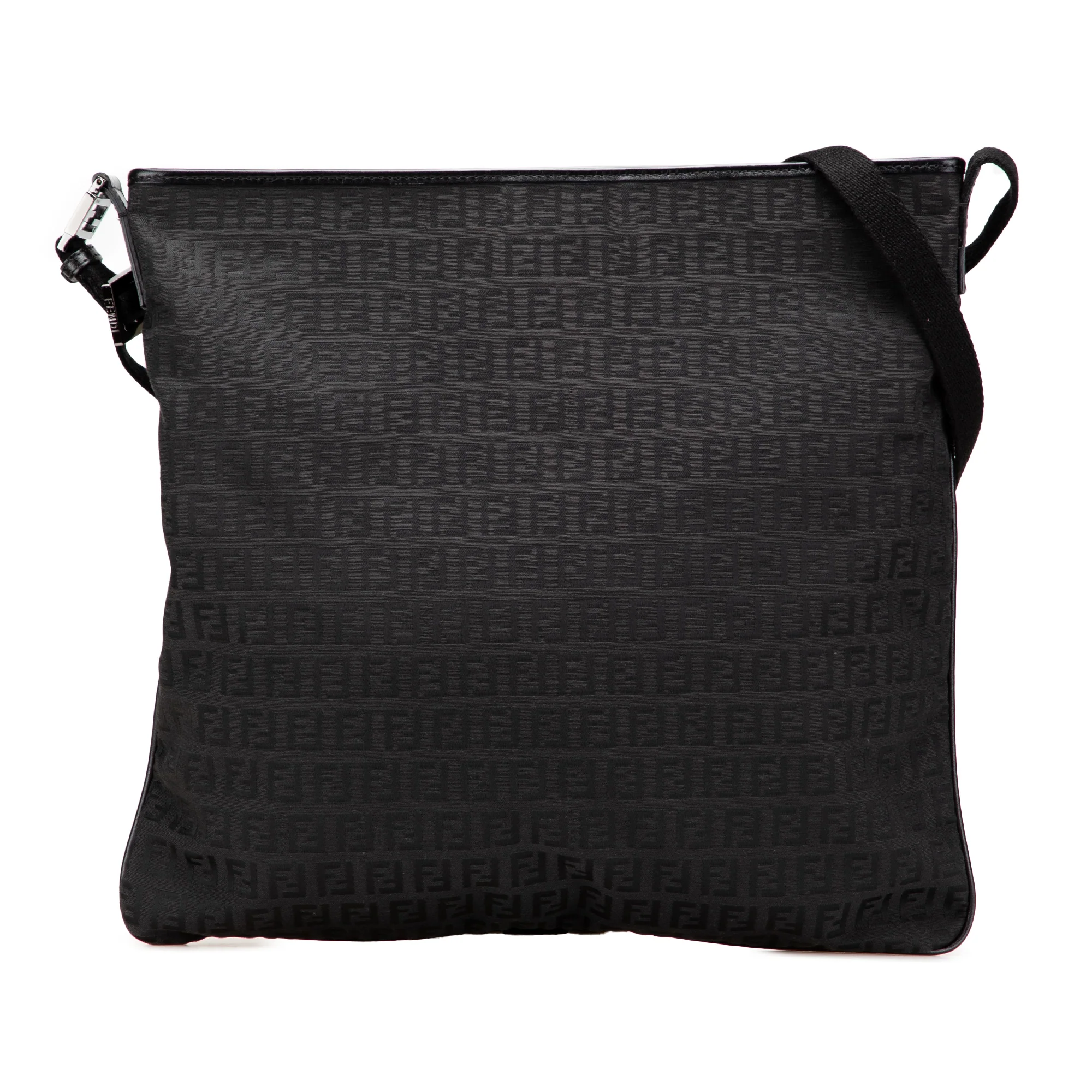 Fendi | Pre-Owned Zucchino Canvas Crossbody - VII | Black