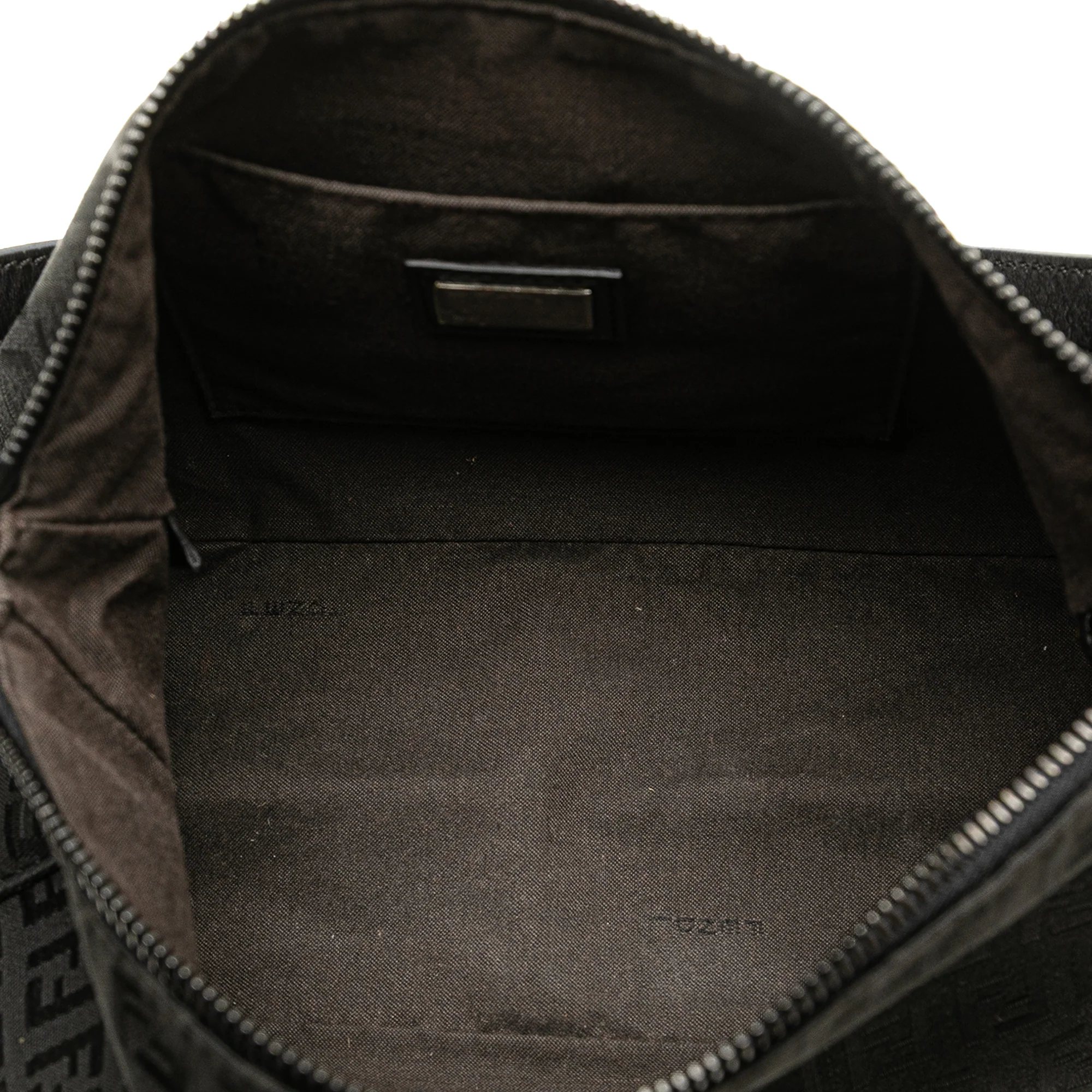 Fendi | Pre-Owned Zucchino Canvas Shoulder Bag | Black - Image 6