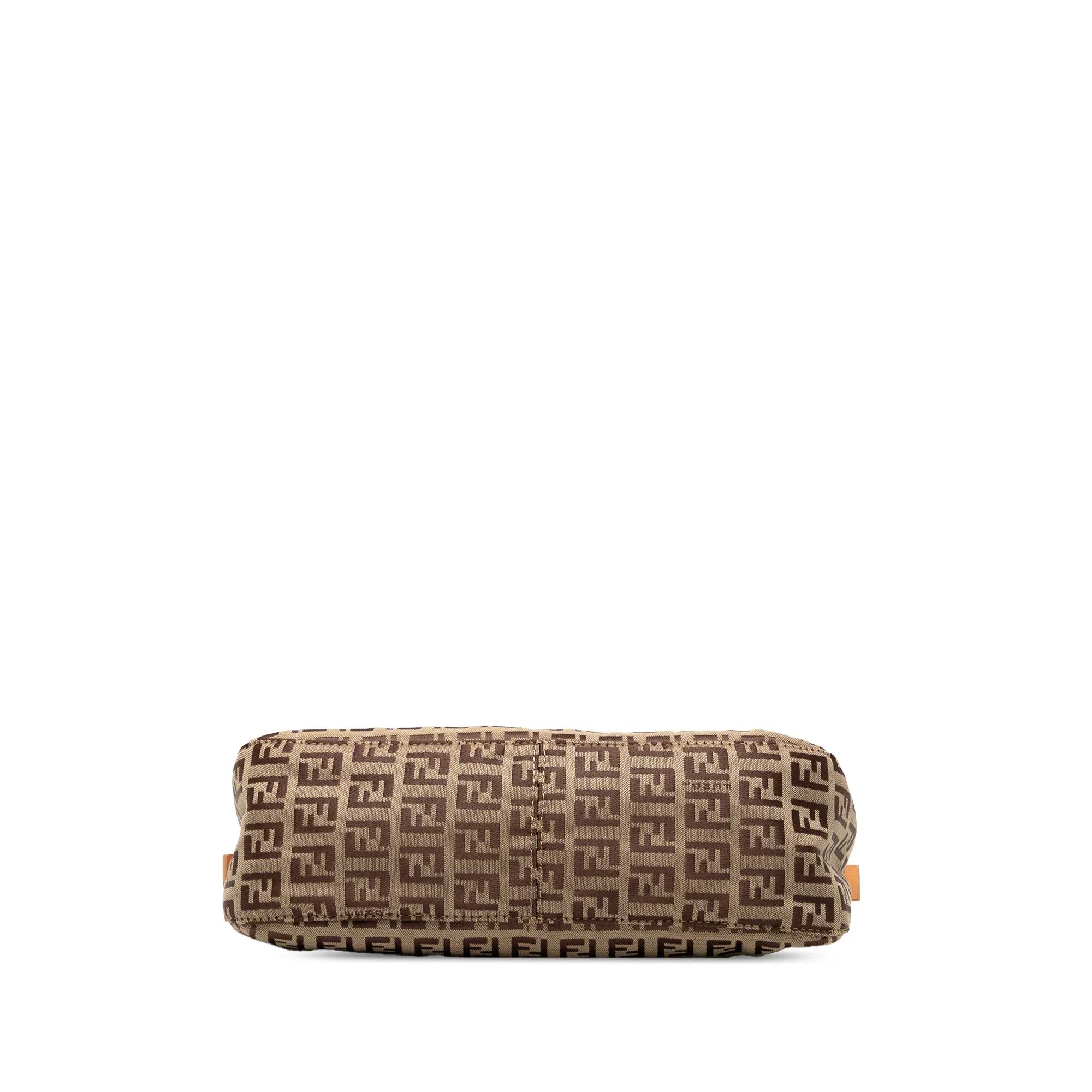 Fendi | Pre-Owned Zucchino Canvas Shoulder Bag | Brown/Light Brown - Image 3