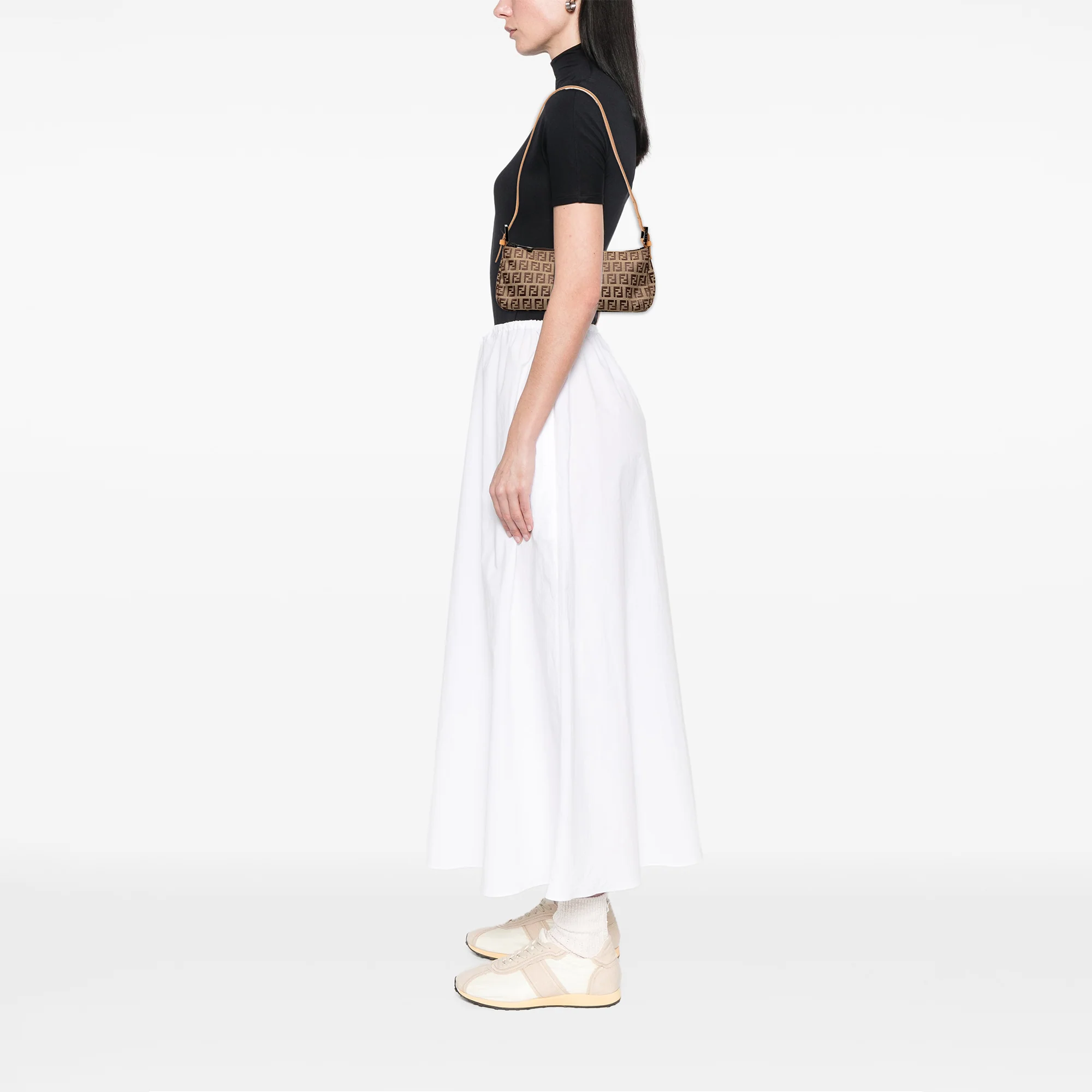 Fendi | Pre-Owned Zucchino Canvas Shoulder Bag | Brown/Light Brown - Image 8