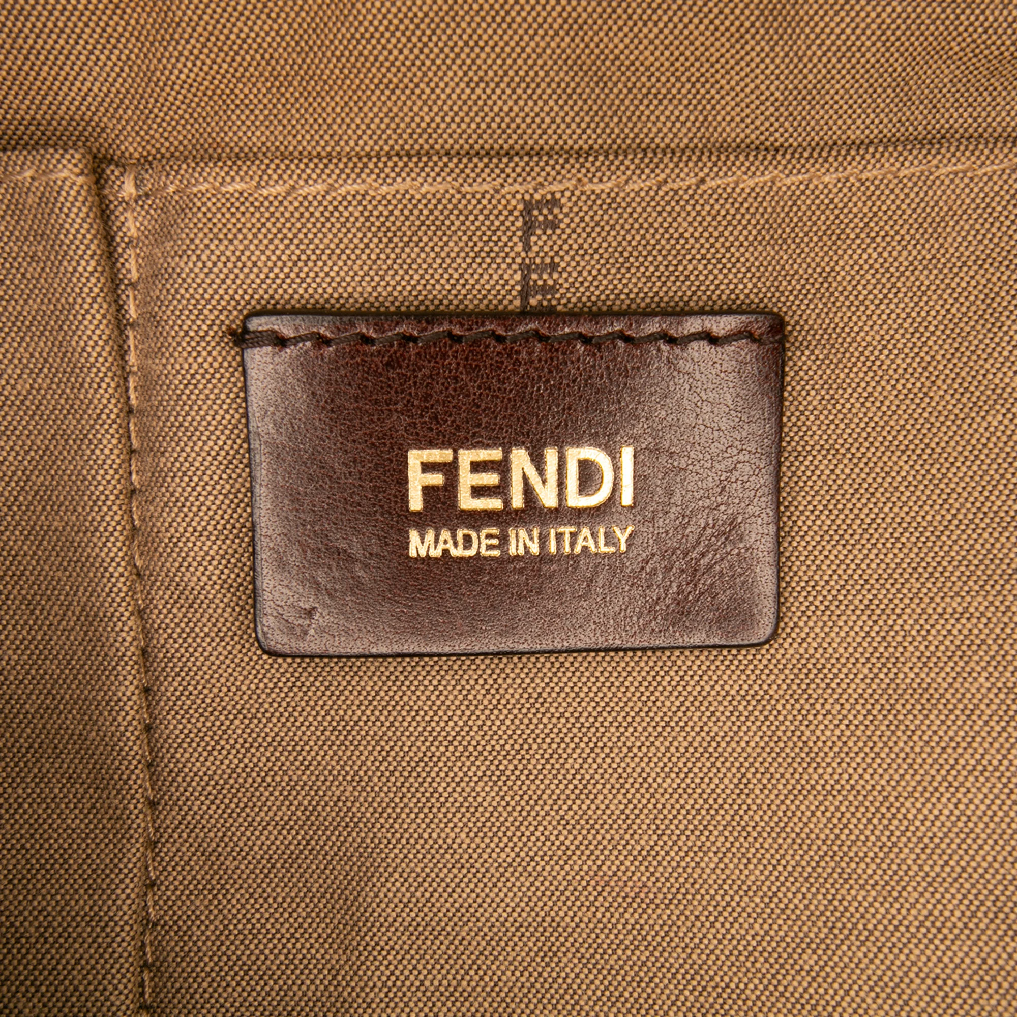 Fendi | Pre-Owned Zucchino Canvas Superstar Tote | Beige - Image 9