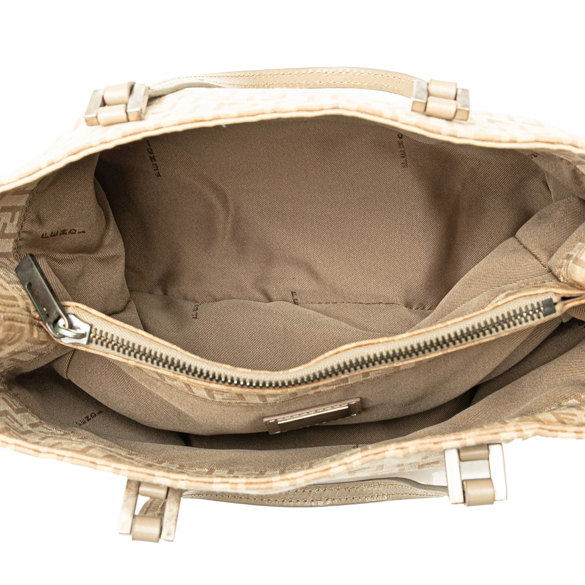 Fendi | Pre-Owned Zucchino Canvas Tote - I | Brown/Light Beige - Image 6