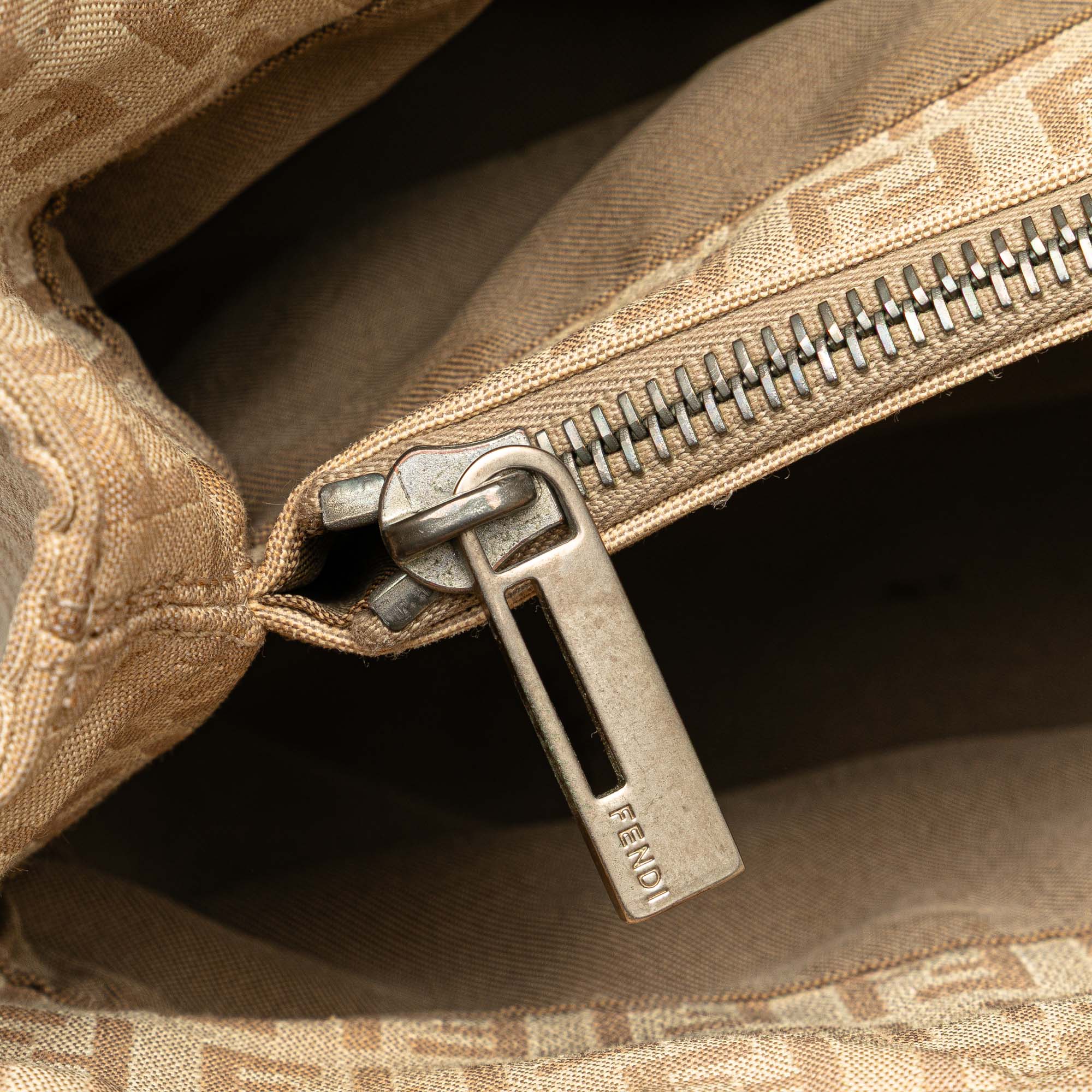 Fendi | Pre-Owned Zucchino Canvas Tote - II | Brown/Light Beige - Image 2