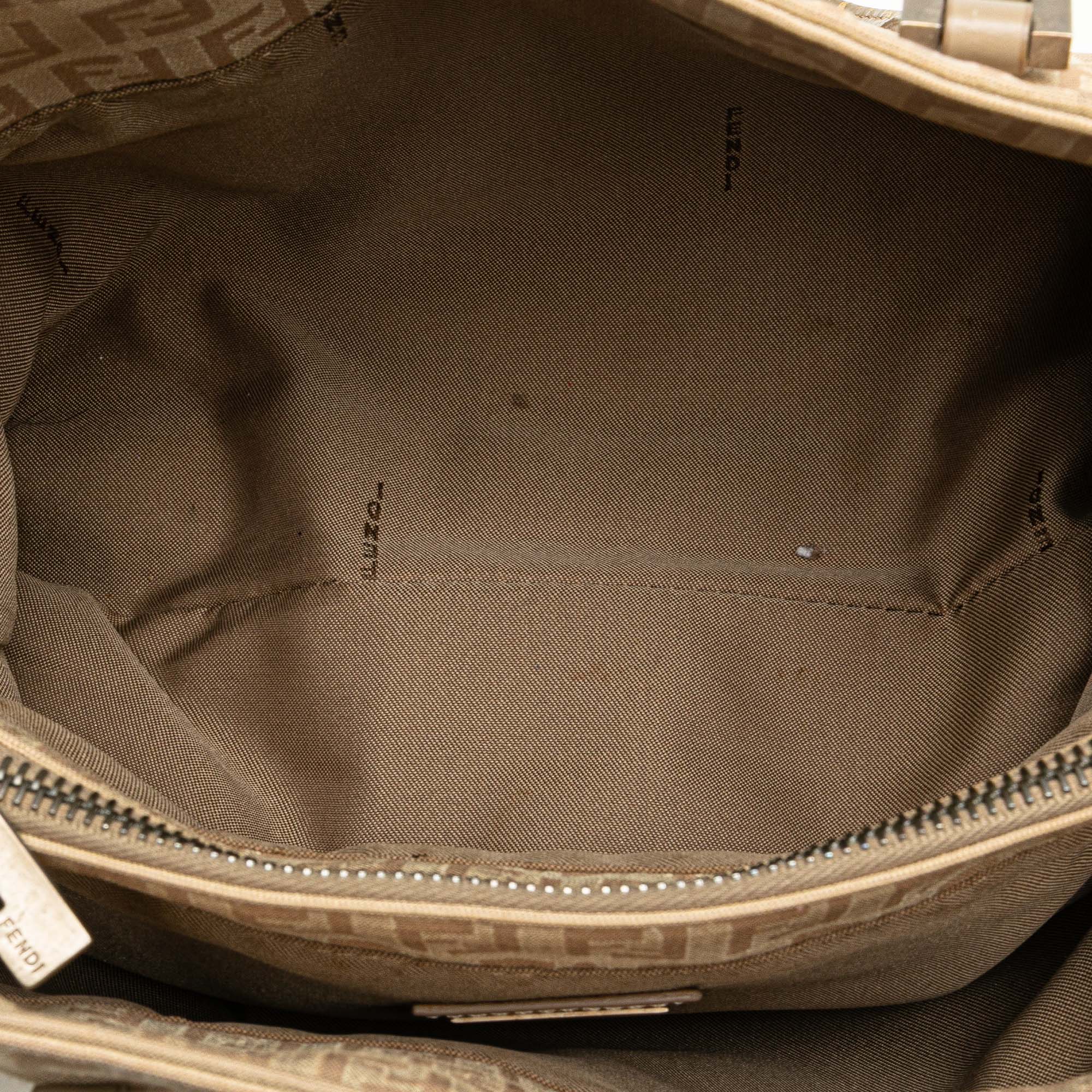 Fendi | Pre-Owned Zucchino Canvas Tote - II | Brown/Light Beige - Image 8