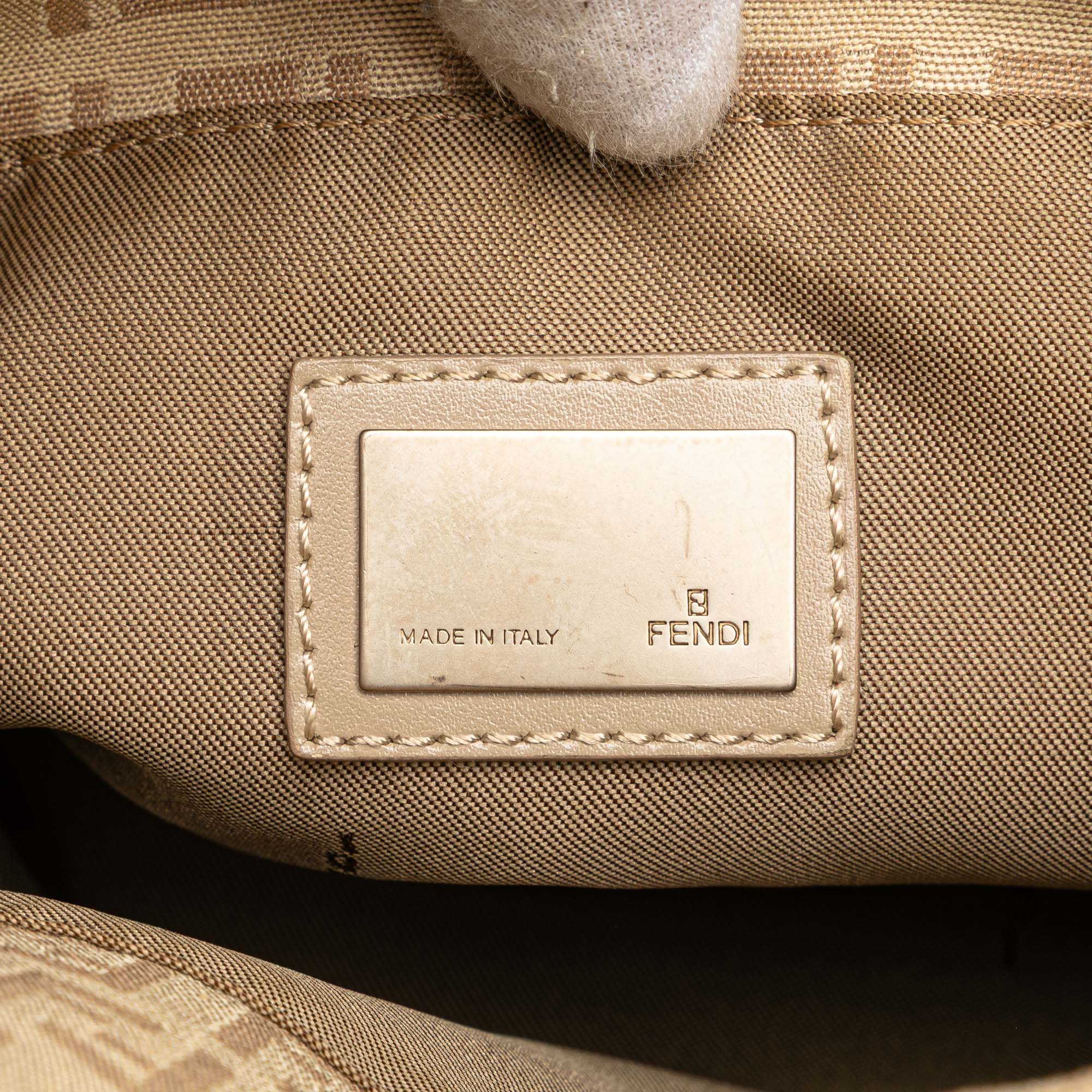 Fendi | Pre-Owned Zucchino Canvas Tote - II | Brown/Light Beige - Image 9