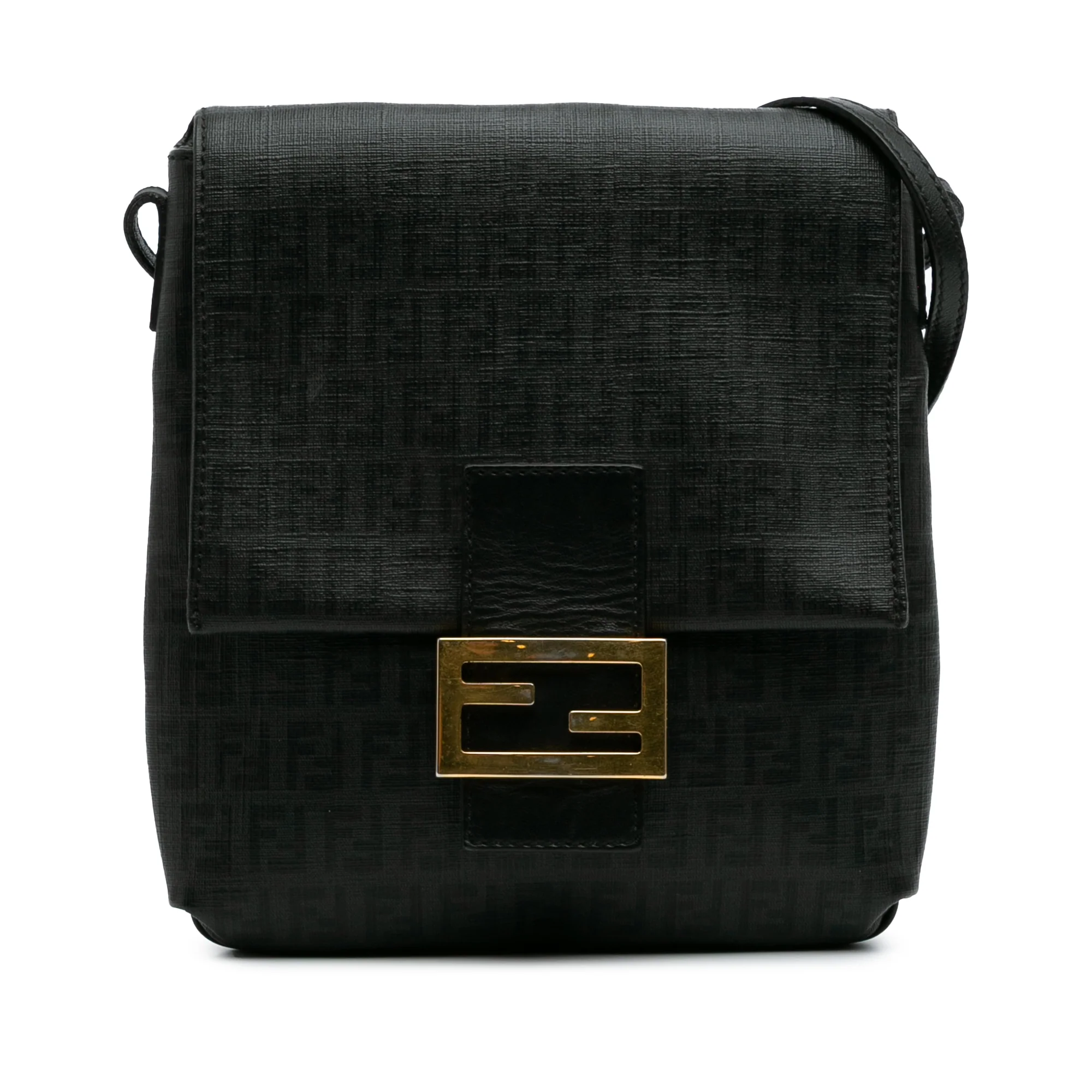 Fendi | Pre-Owned Zucchino Spalmati Crossbody | Black