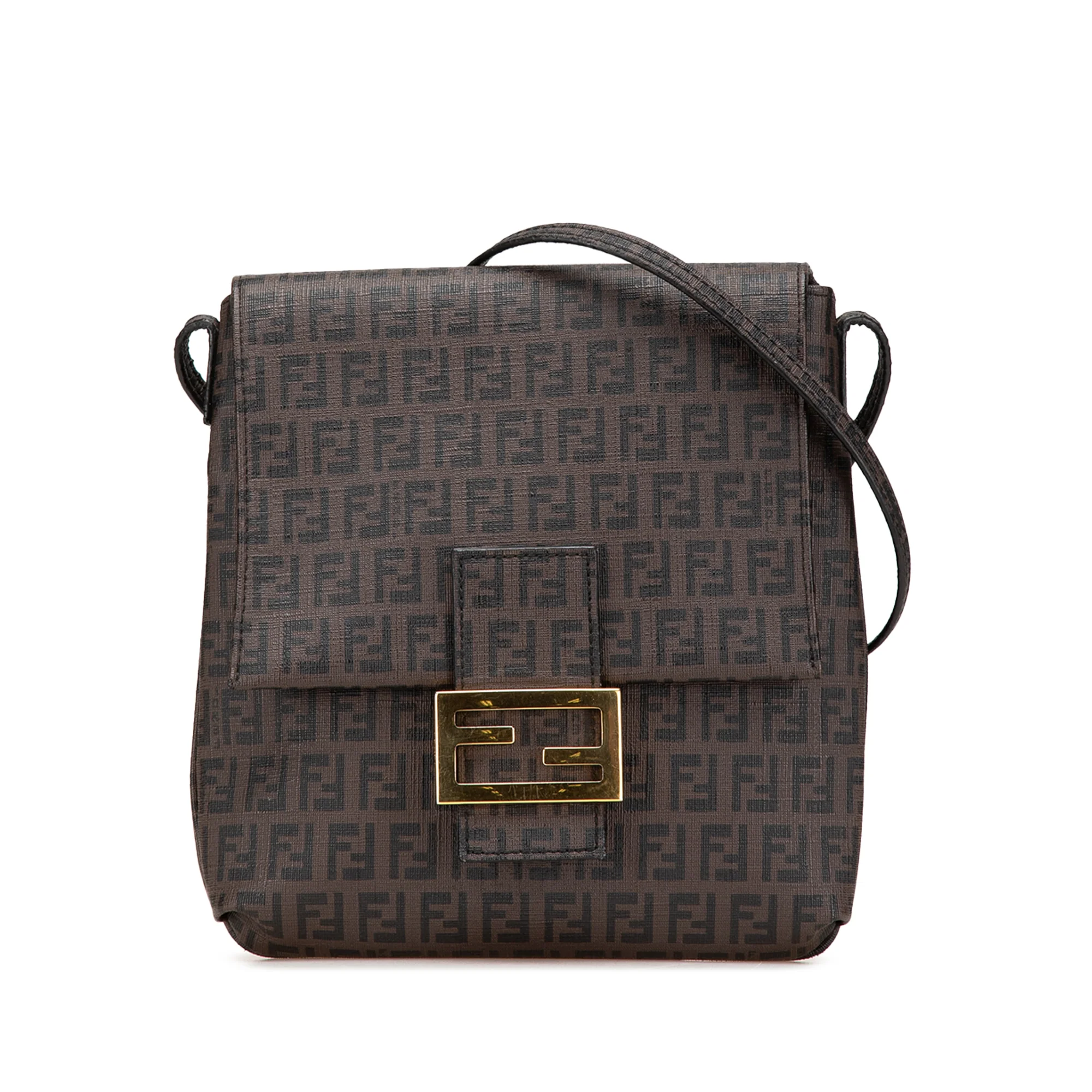 Fendi | Pre-Owned Zucchino Spalmati Crossbody | Brown